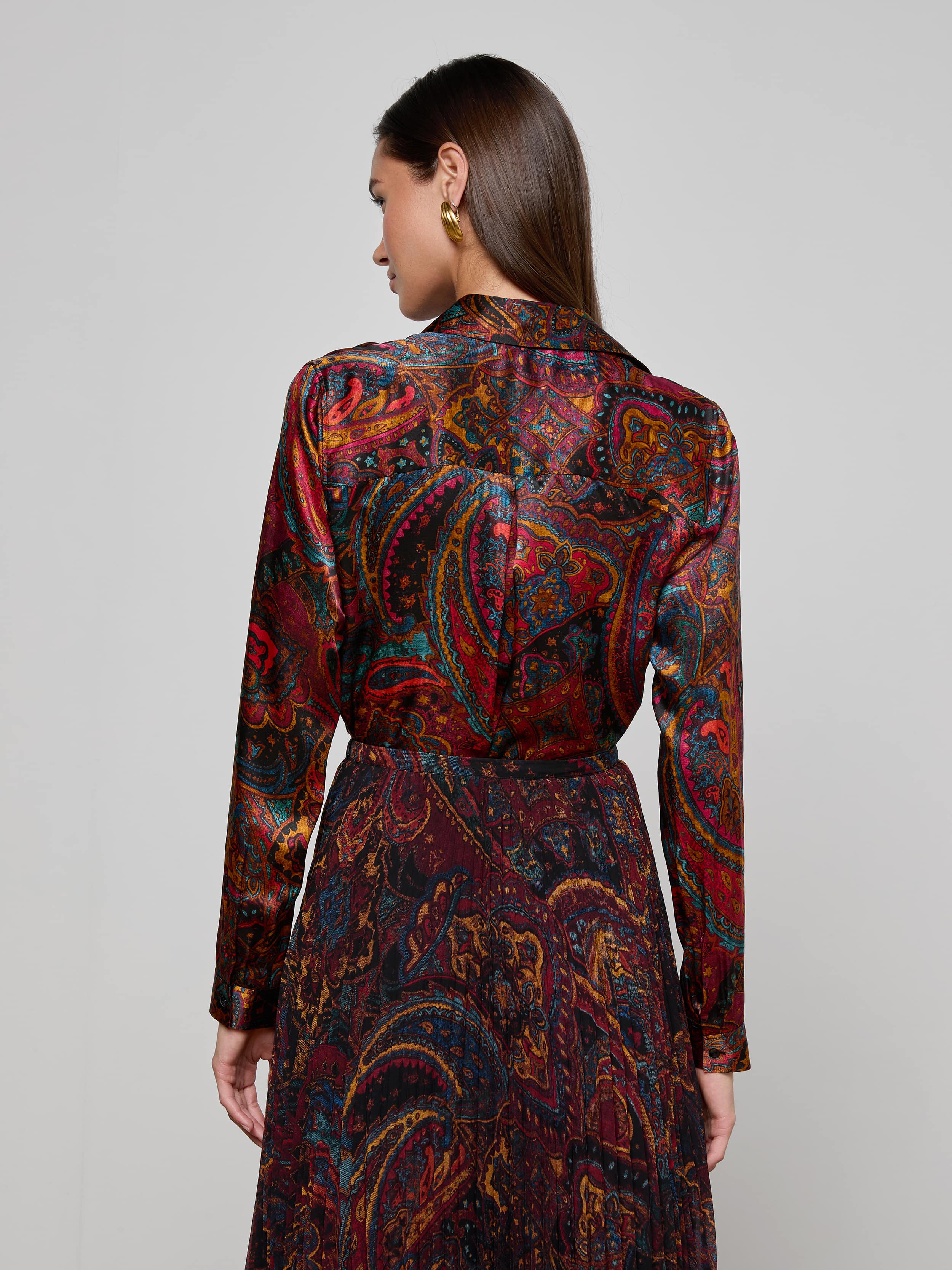 L'AGENCE - Tyler Silk Blouse - Image 4