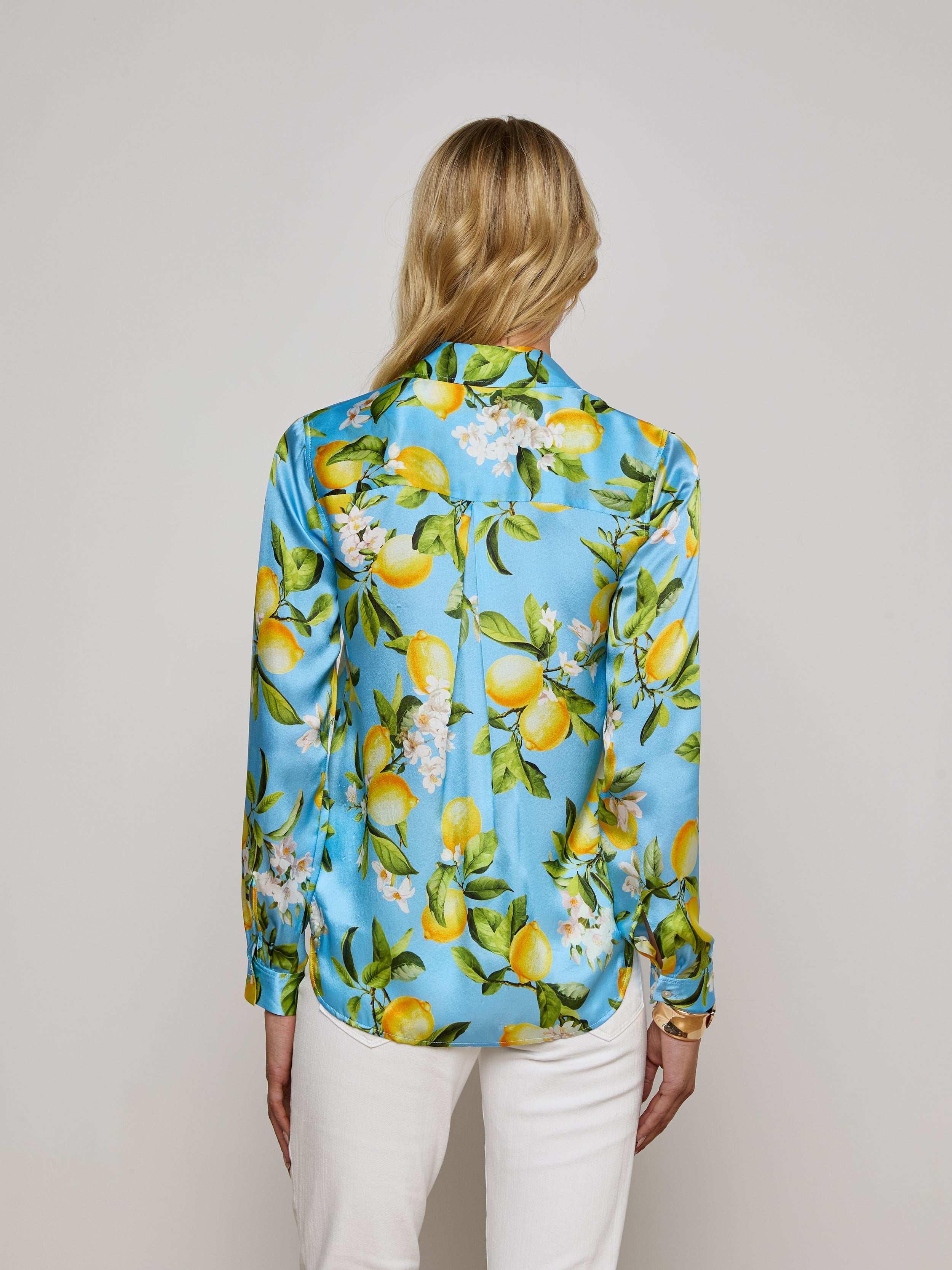 L'AGENCE - Tyler Silk Blouse - Image 3