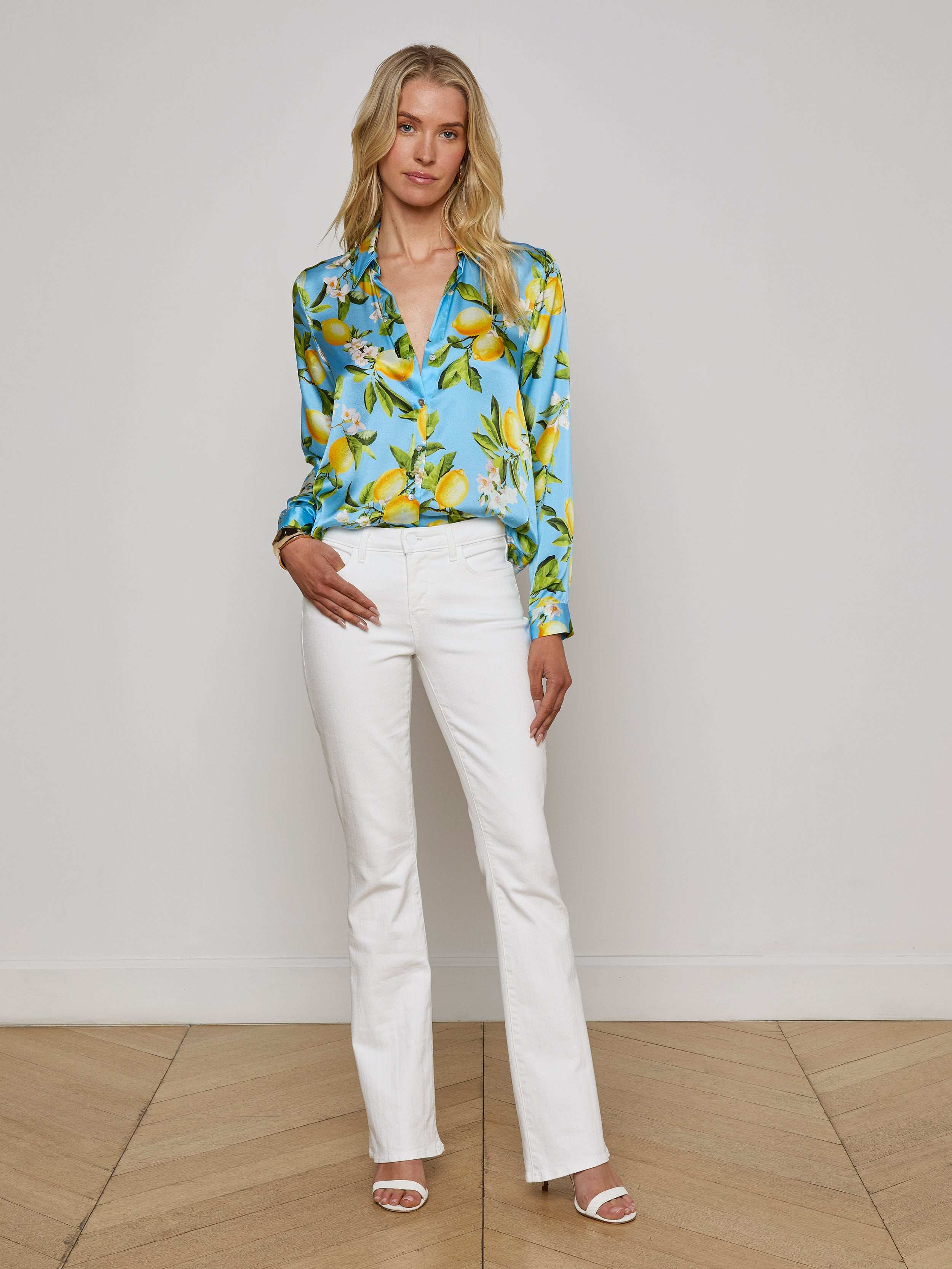 L'AGENCE - Tyler Silk Blouse - Image 4