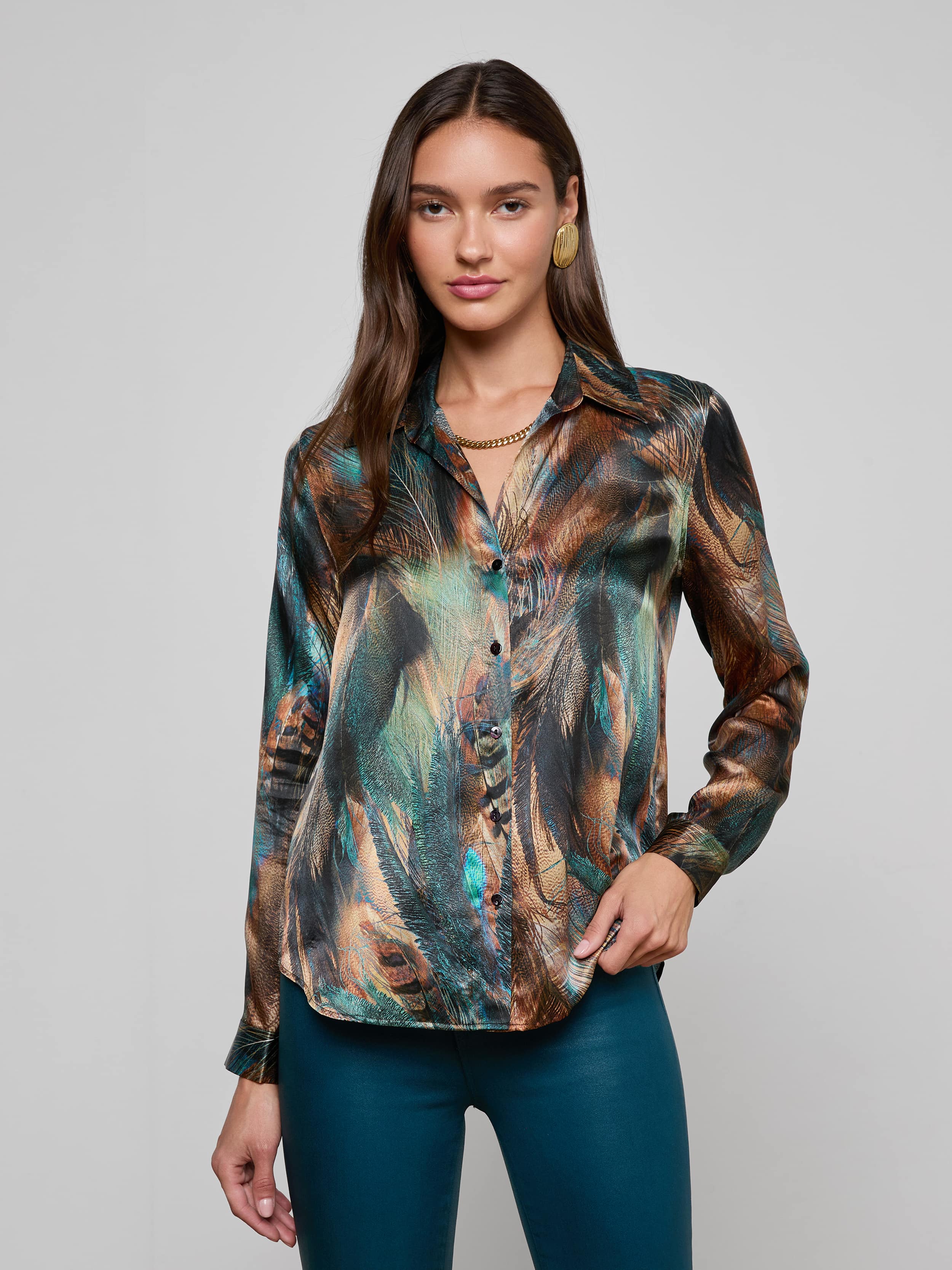 L'AGENCE - Tyler Silk Blouse