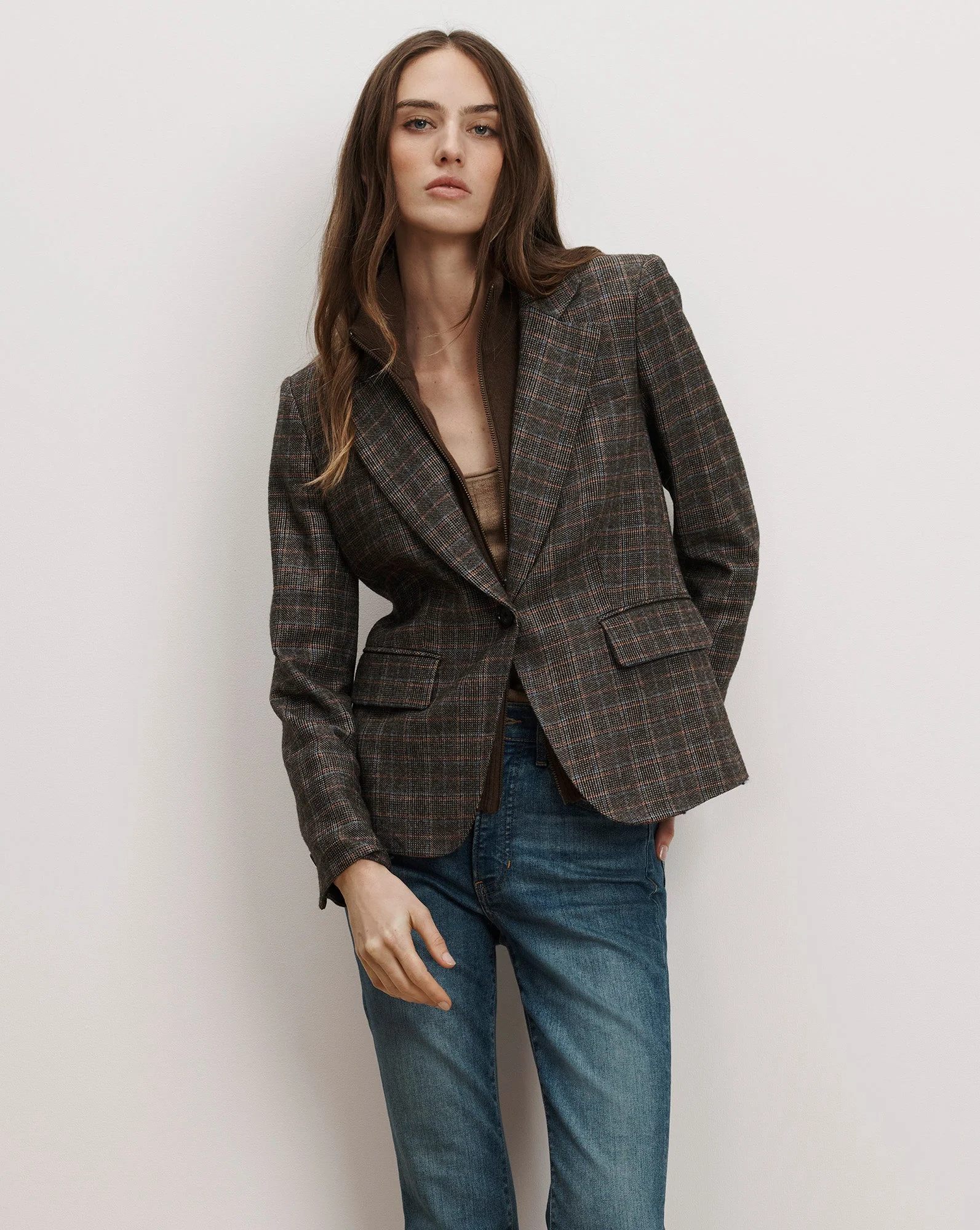 Veronica Beard - Tyra Plaid Dickey Jacket