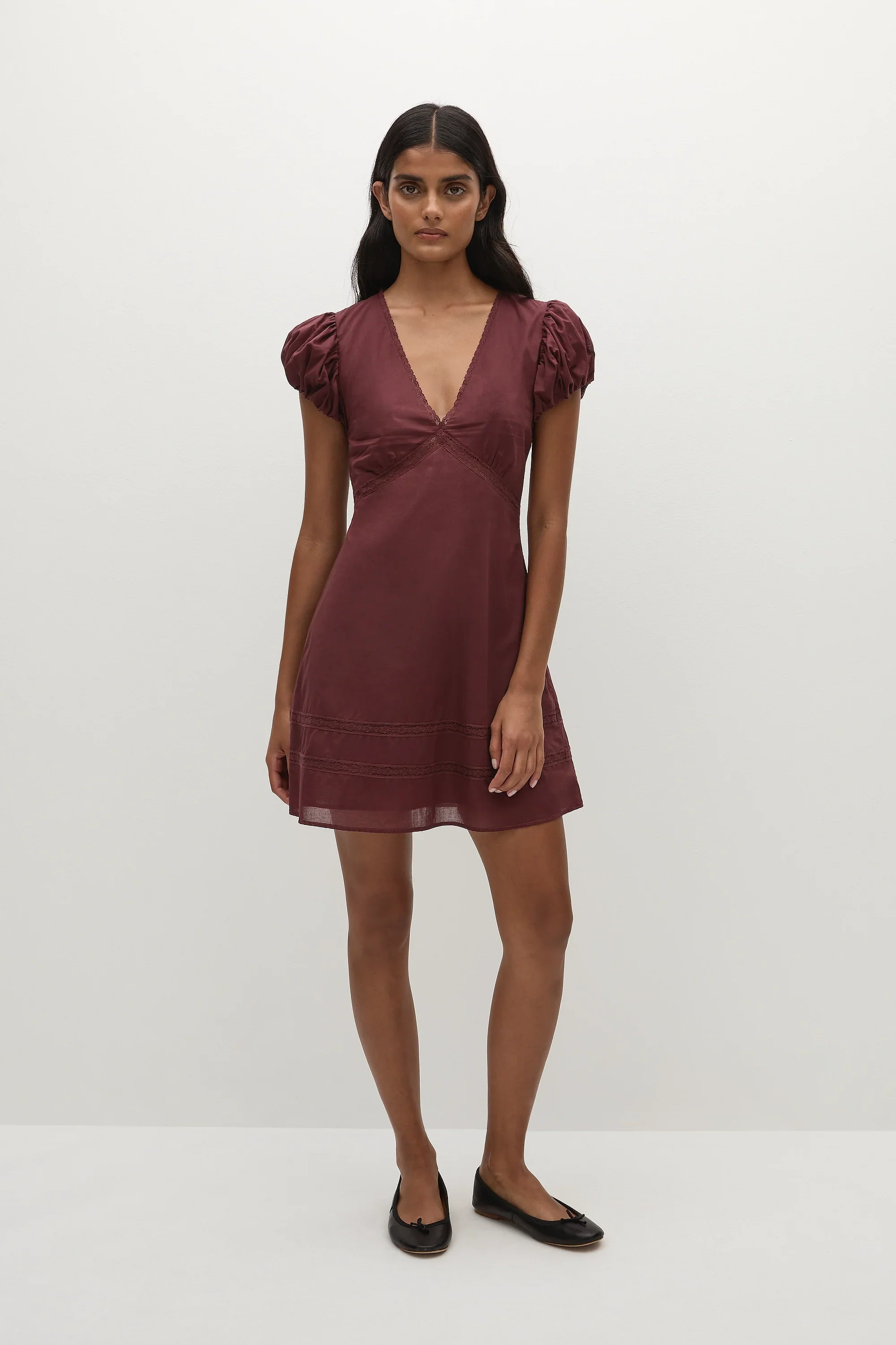 Faithfull - Ulla Mini Dress Bordeaux