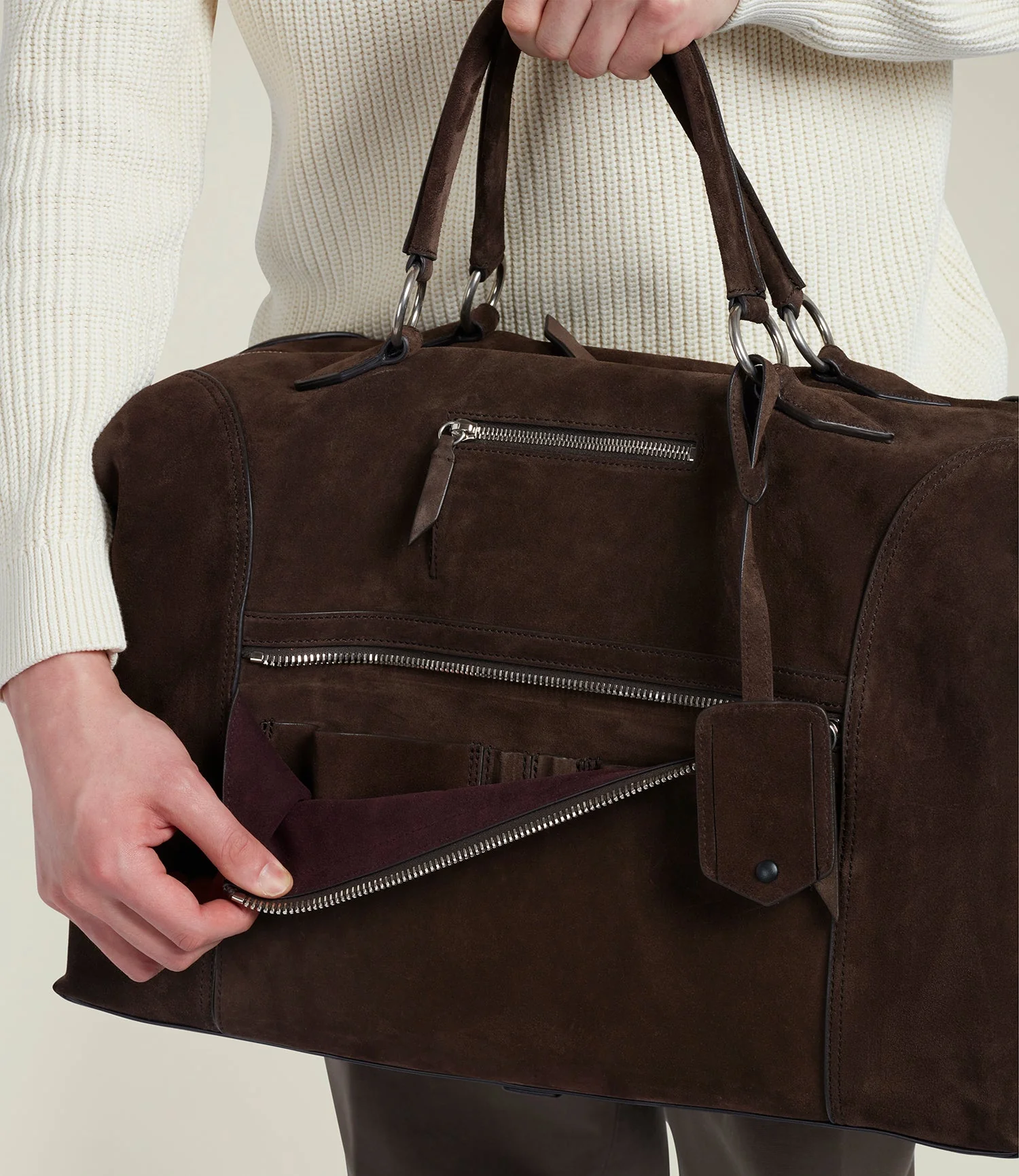 Metier - Vagabond Duffle Suede Chocolate - Image 7
