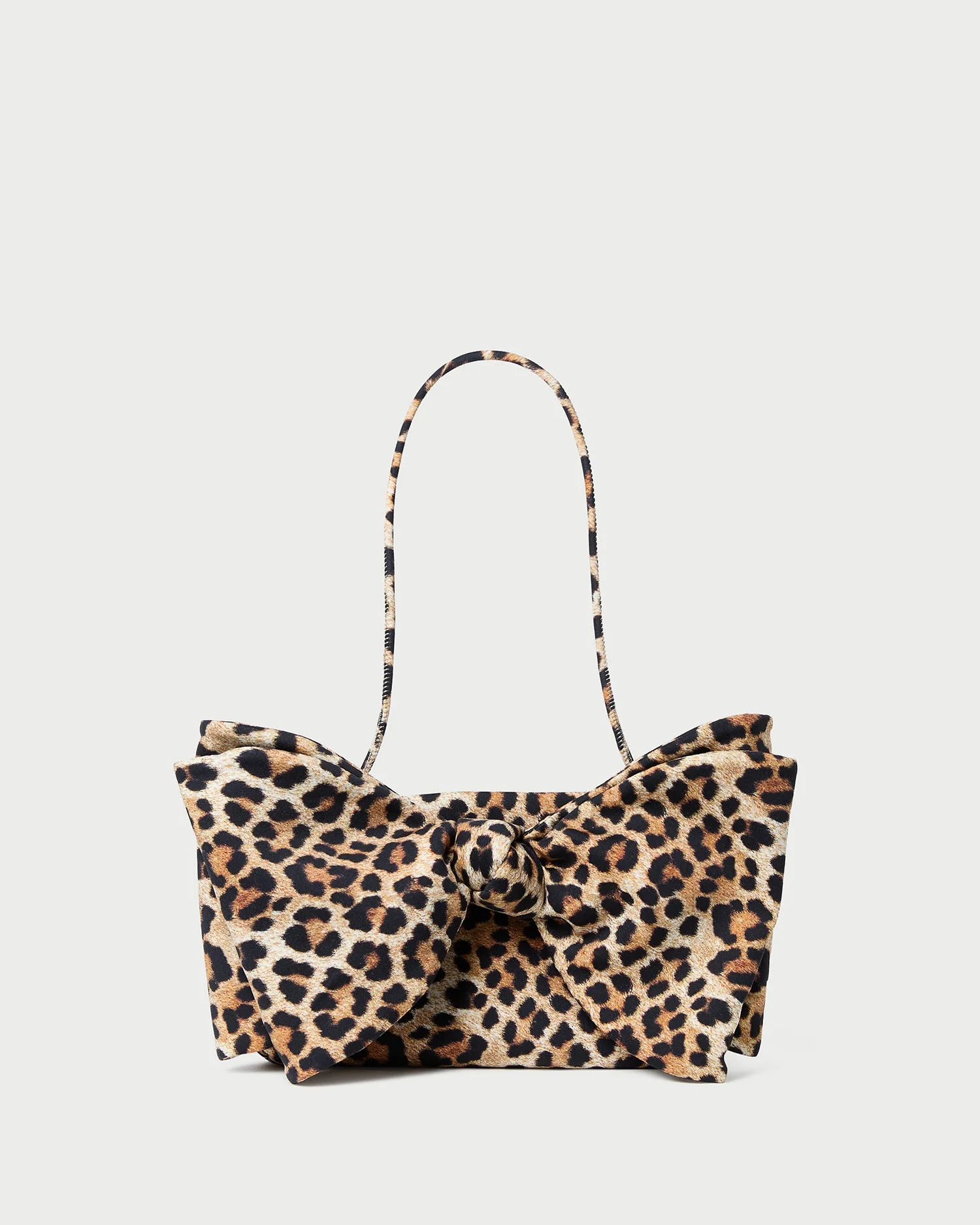 Loeffler Randall - Valerie Leopard Jersey Bow Bag