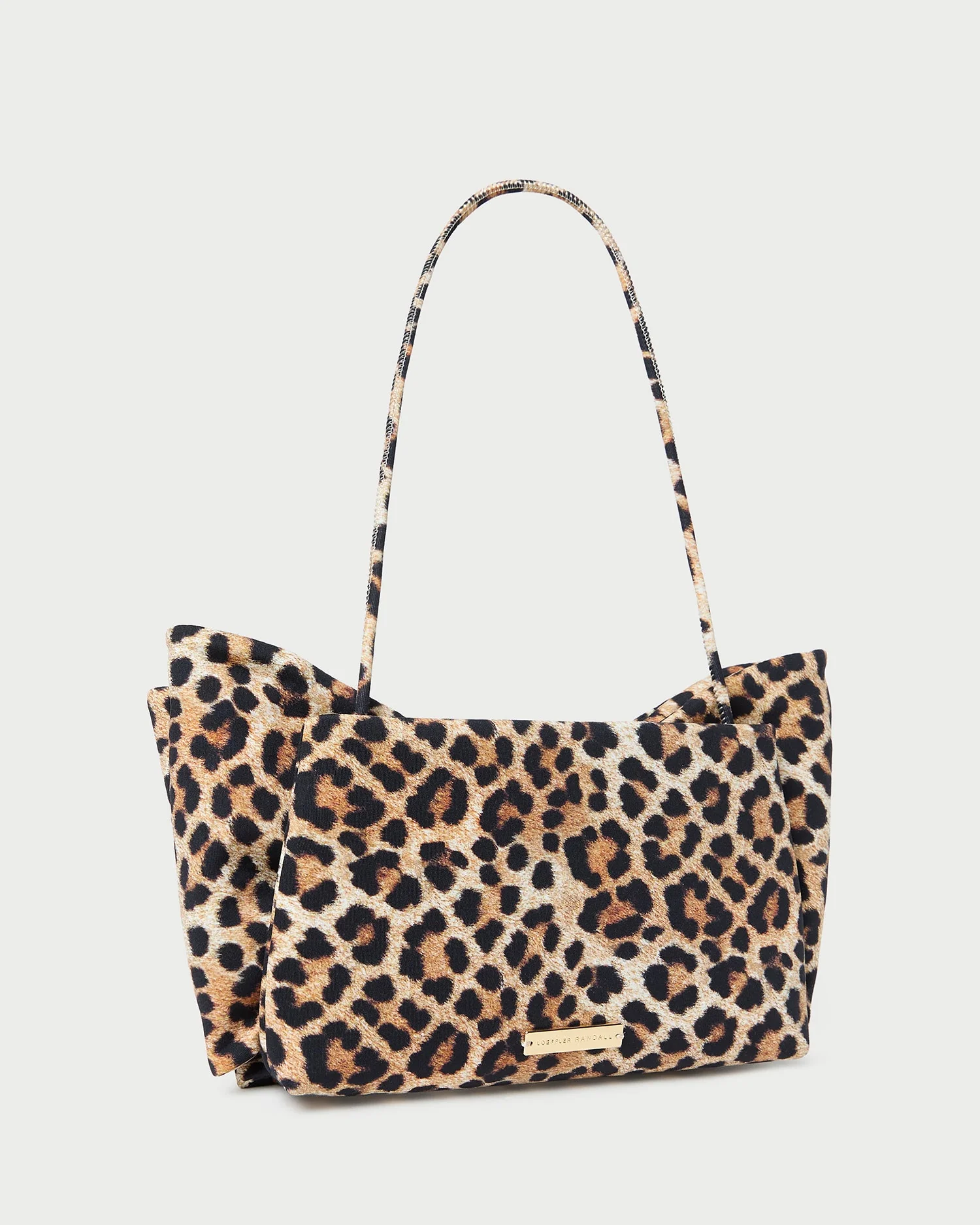 Loeffler Randall - Valerie Leopard Jersey Bow Bag - Image 2