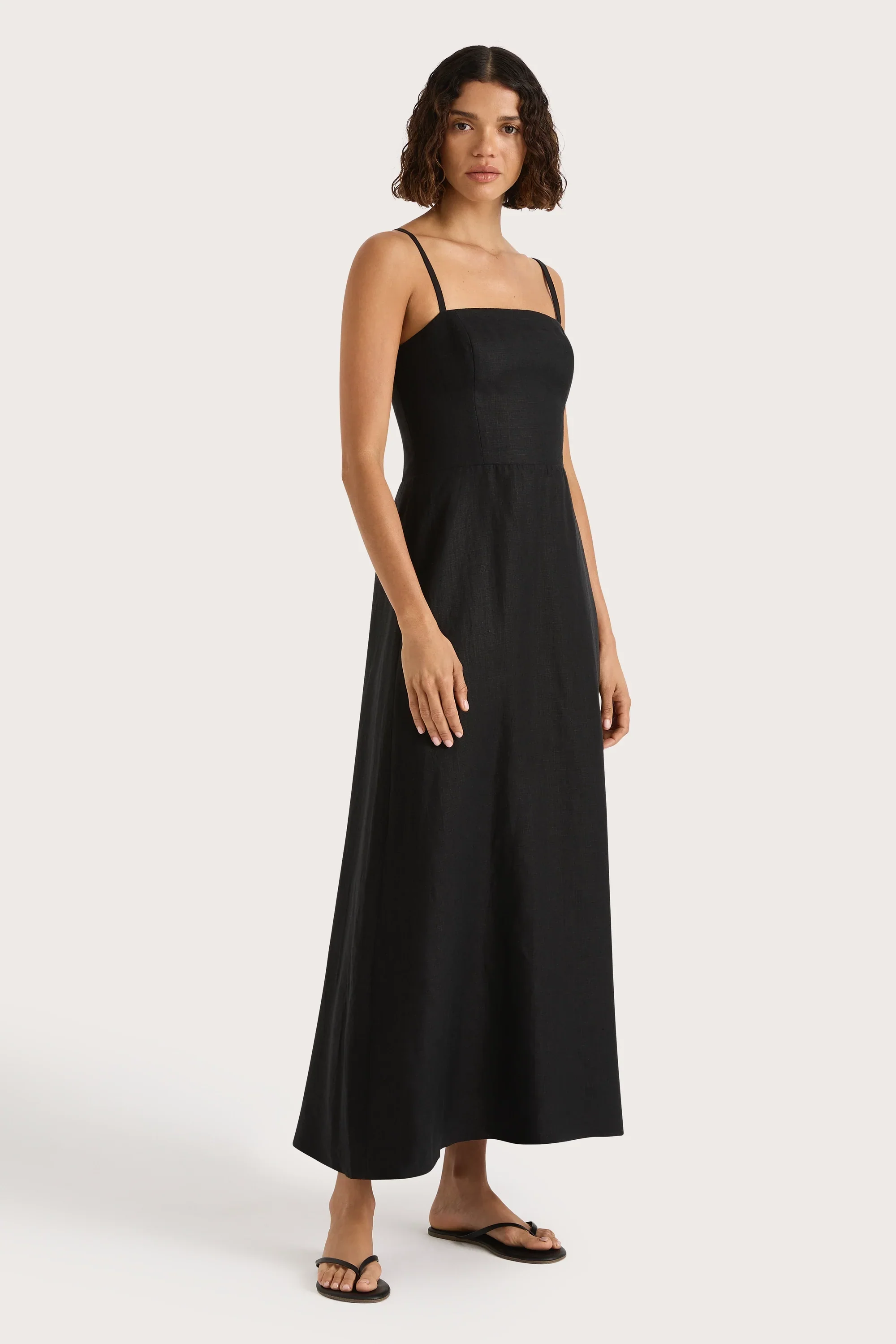 Faithfull - Valerie Midi Dress Black - Final Sale - Image 2