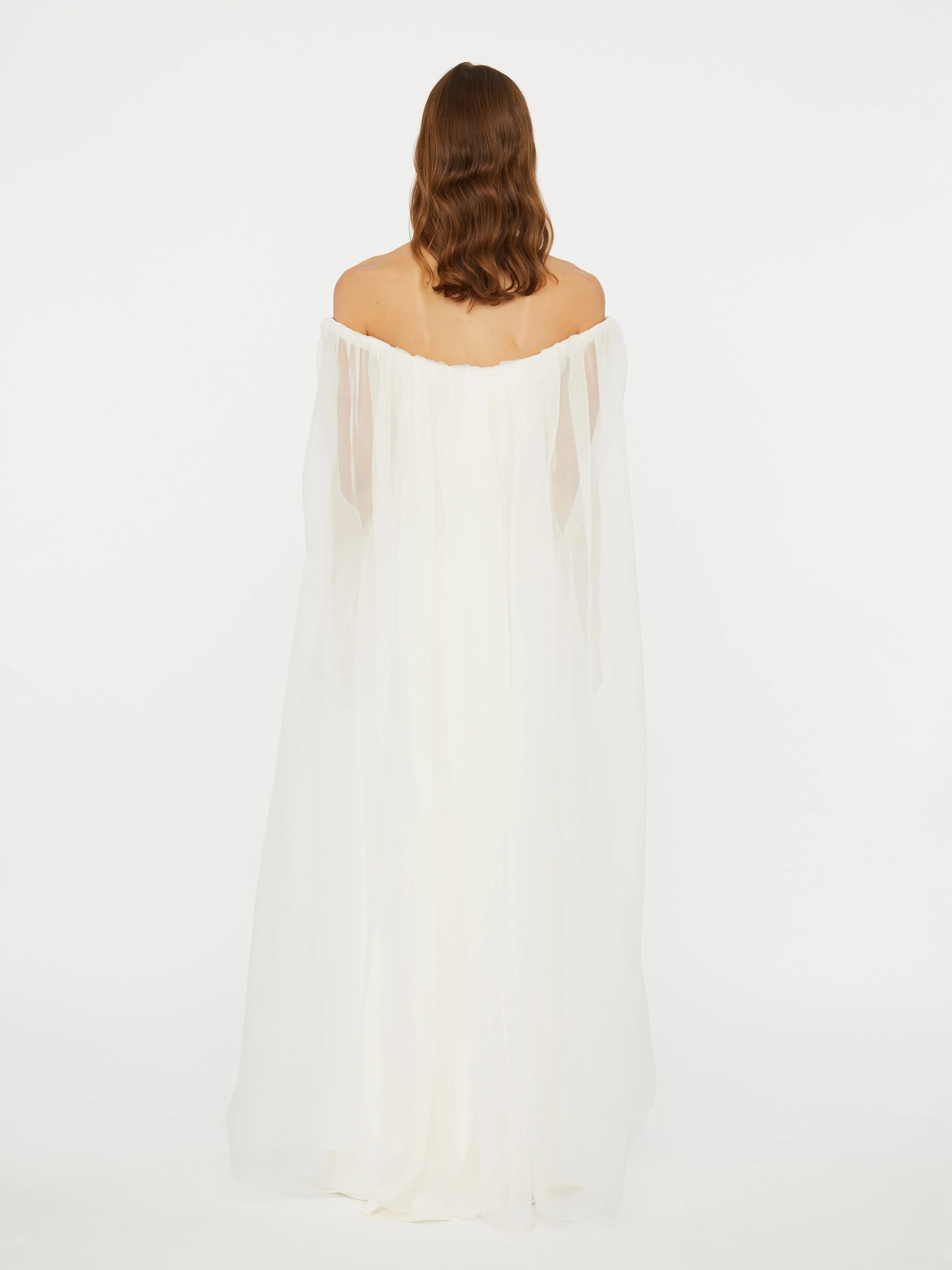 Christopher Esber - Vapour Overlay Silk Gown - Image 8