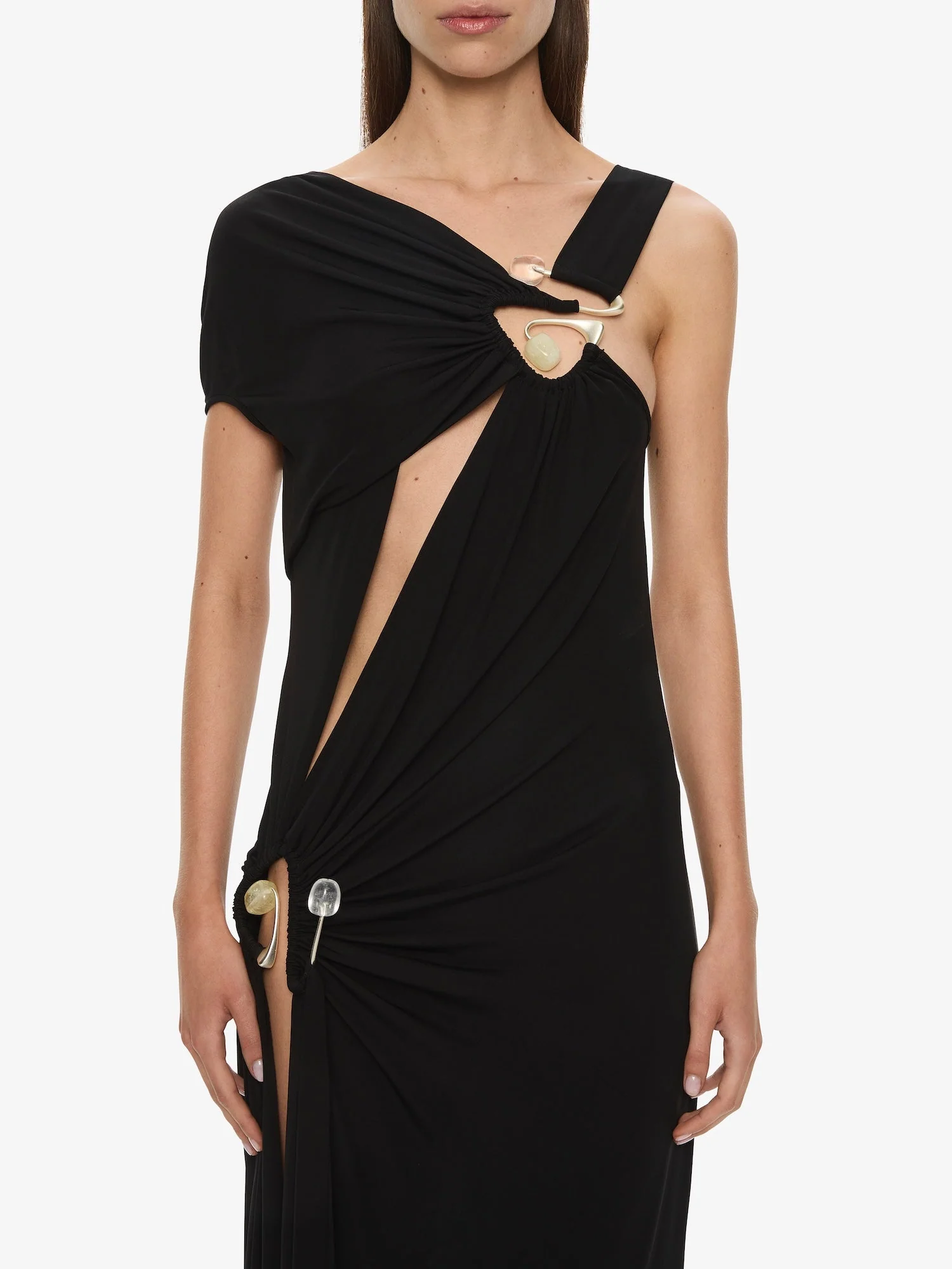 Christopher Esber - Veer Spiral Crystal Draped Jersey Dress - Image 4