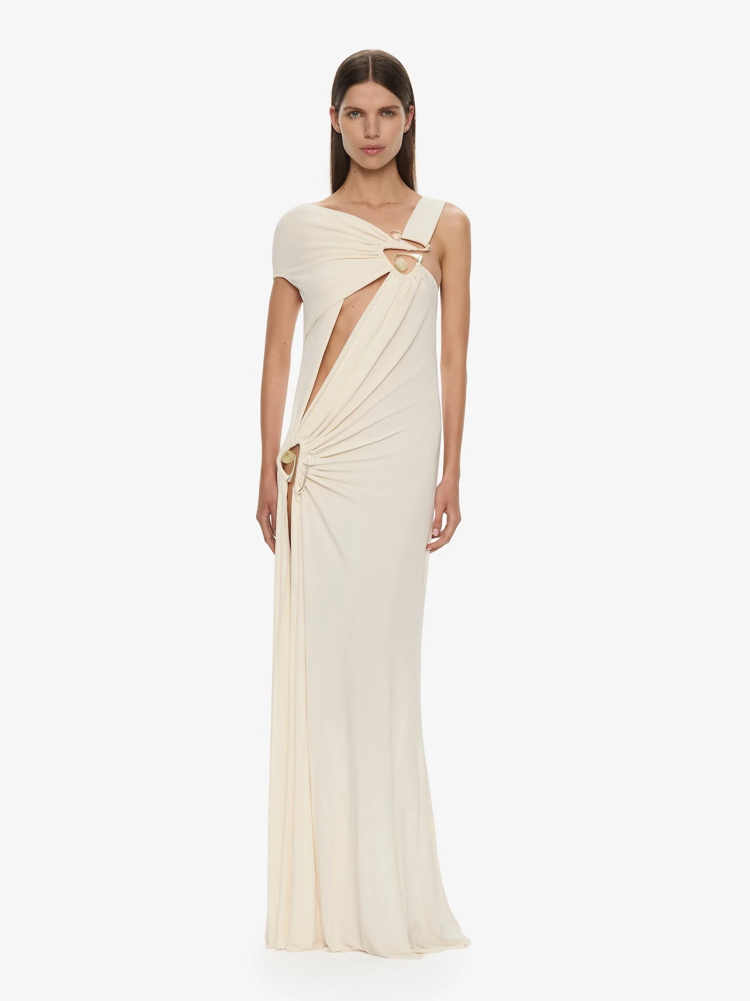 Christopher Esber - Veer Spiral Crystal Draped Jersey Dress