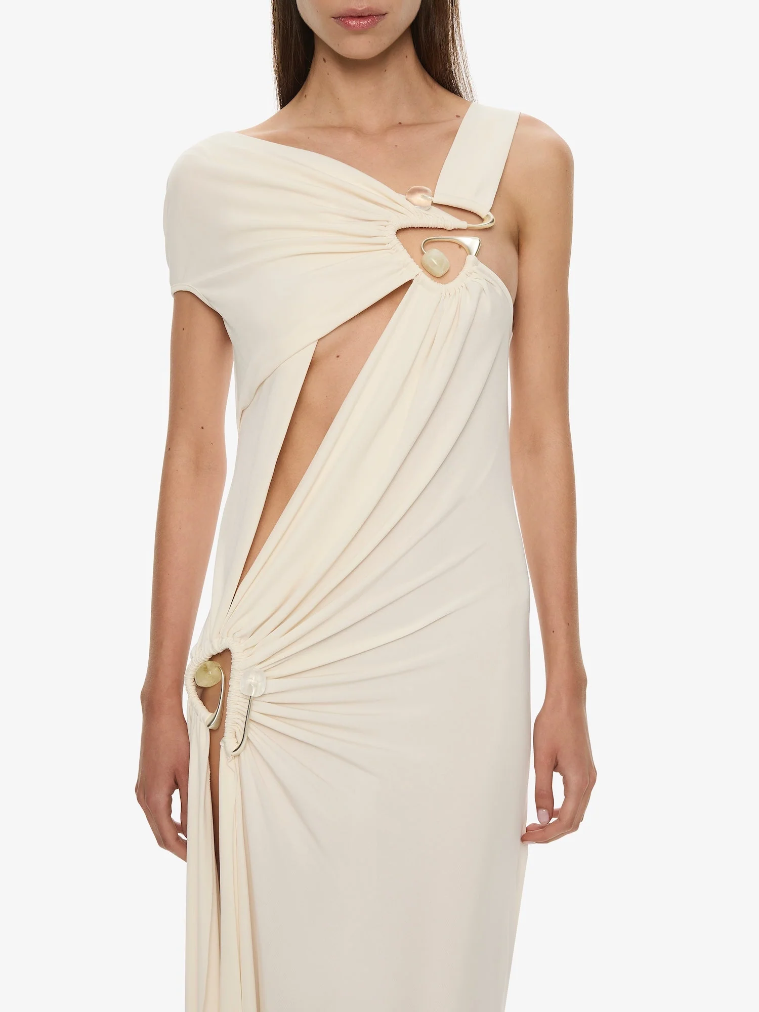 Christopher Esber - Veer Spiral Crystal Draped Jersey Dress - Image 5