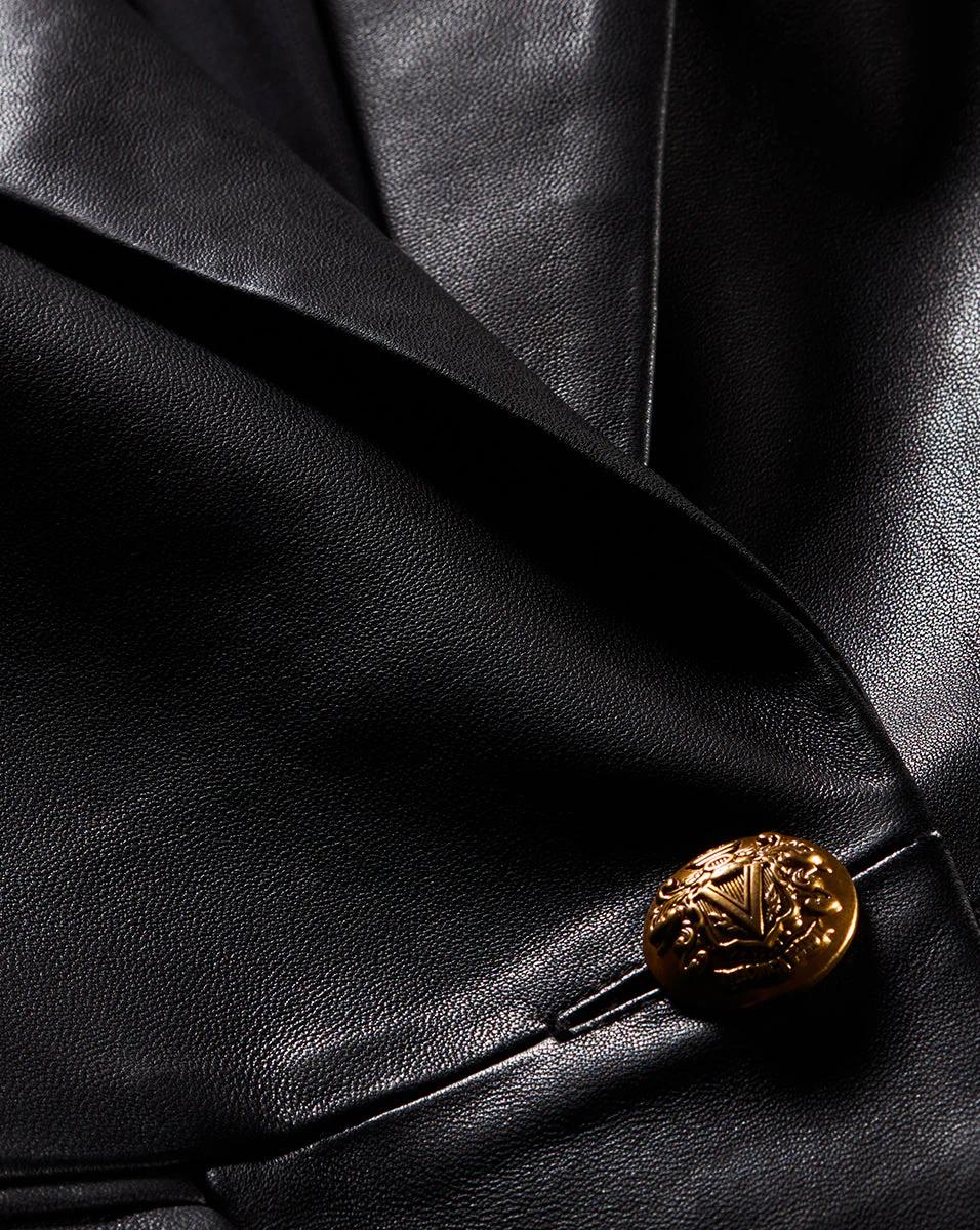 Veronica Beard - Vega Leather Dickey Jacket - Image 3