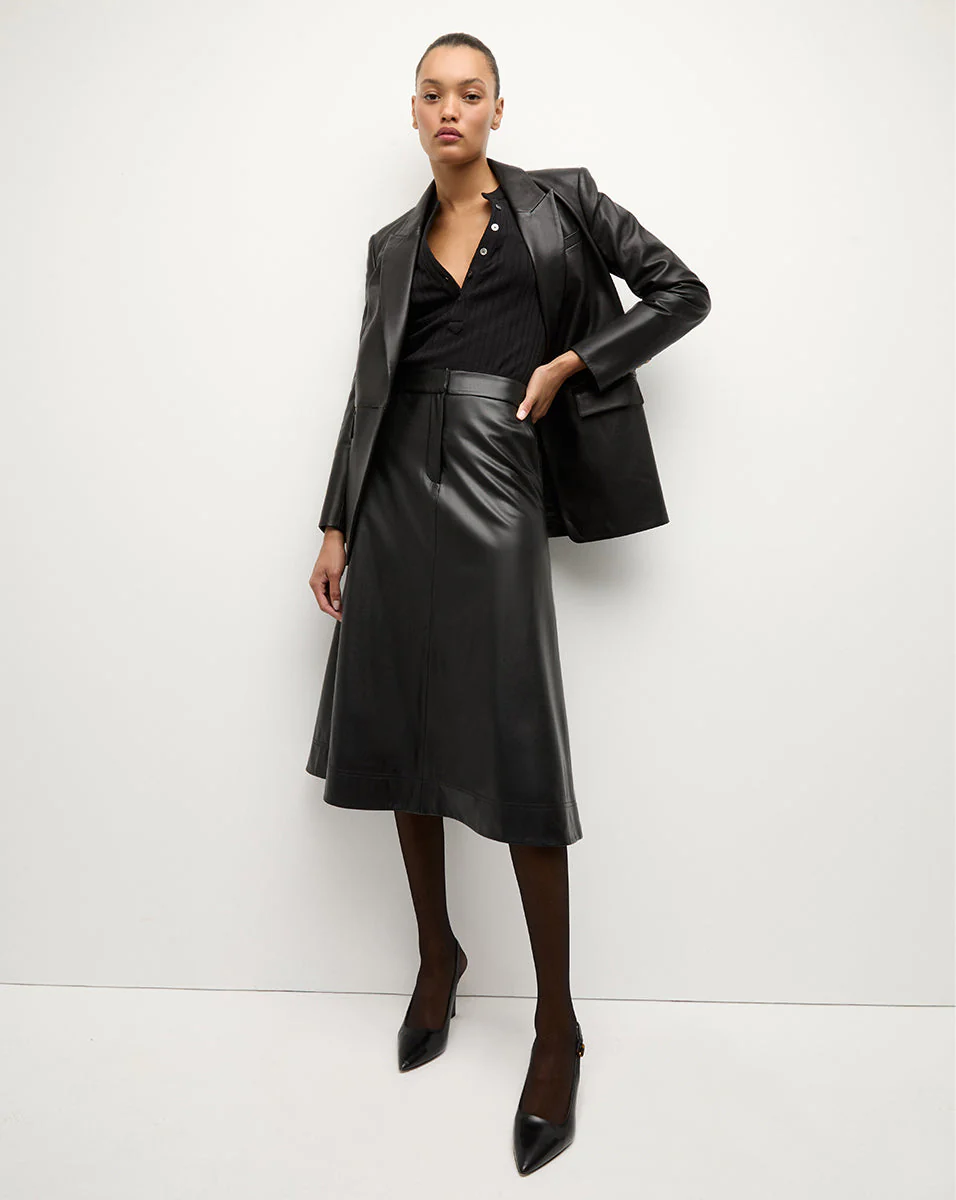 Veronica Beard - Vega Leather Dickey Jacket - Image 5