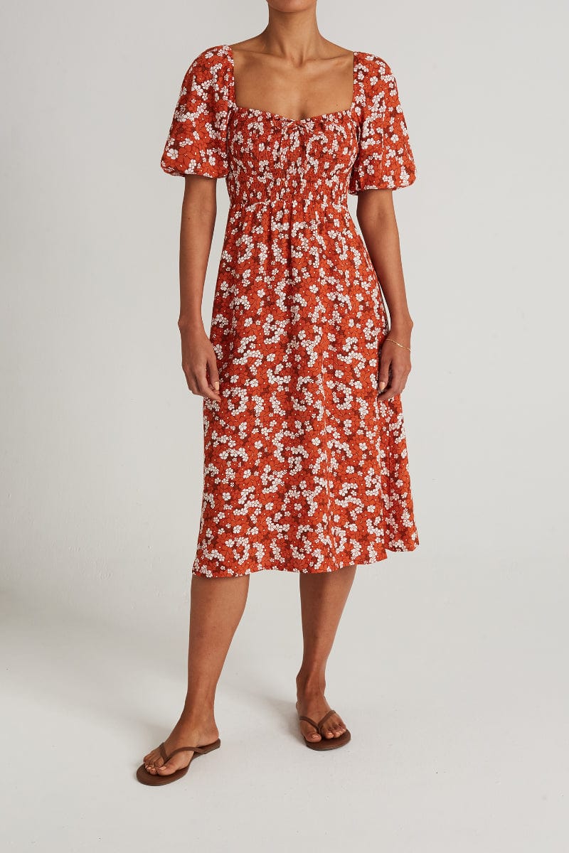 Faithfull - Velika Midi Dress Valencia Floral Print - Final Sale