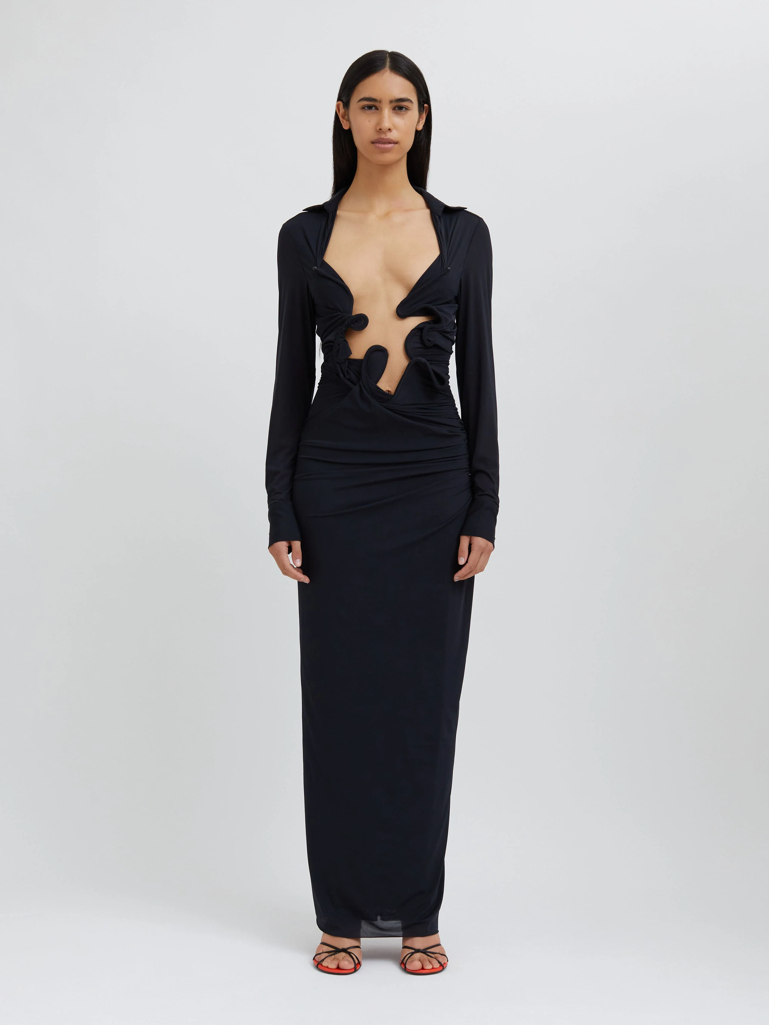 Christopher Esber - Venus Plunge Shirt Dress - Image 3