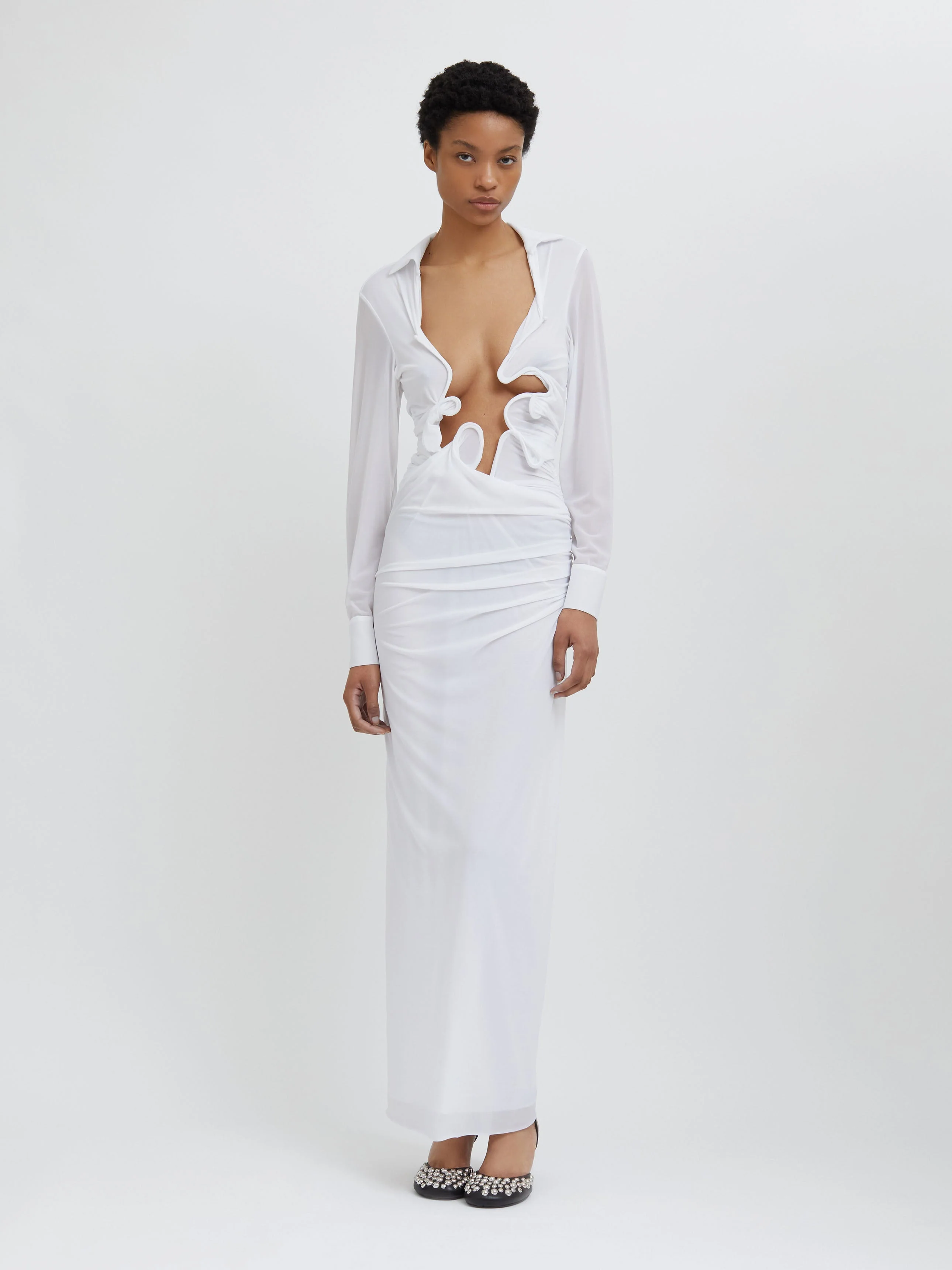 Christopher Esber - Venus Plunge Shirt Dress