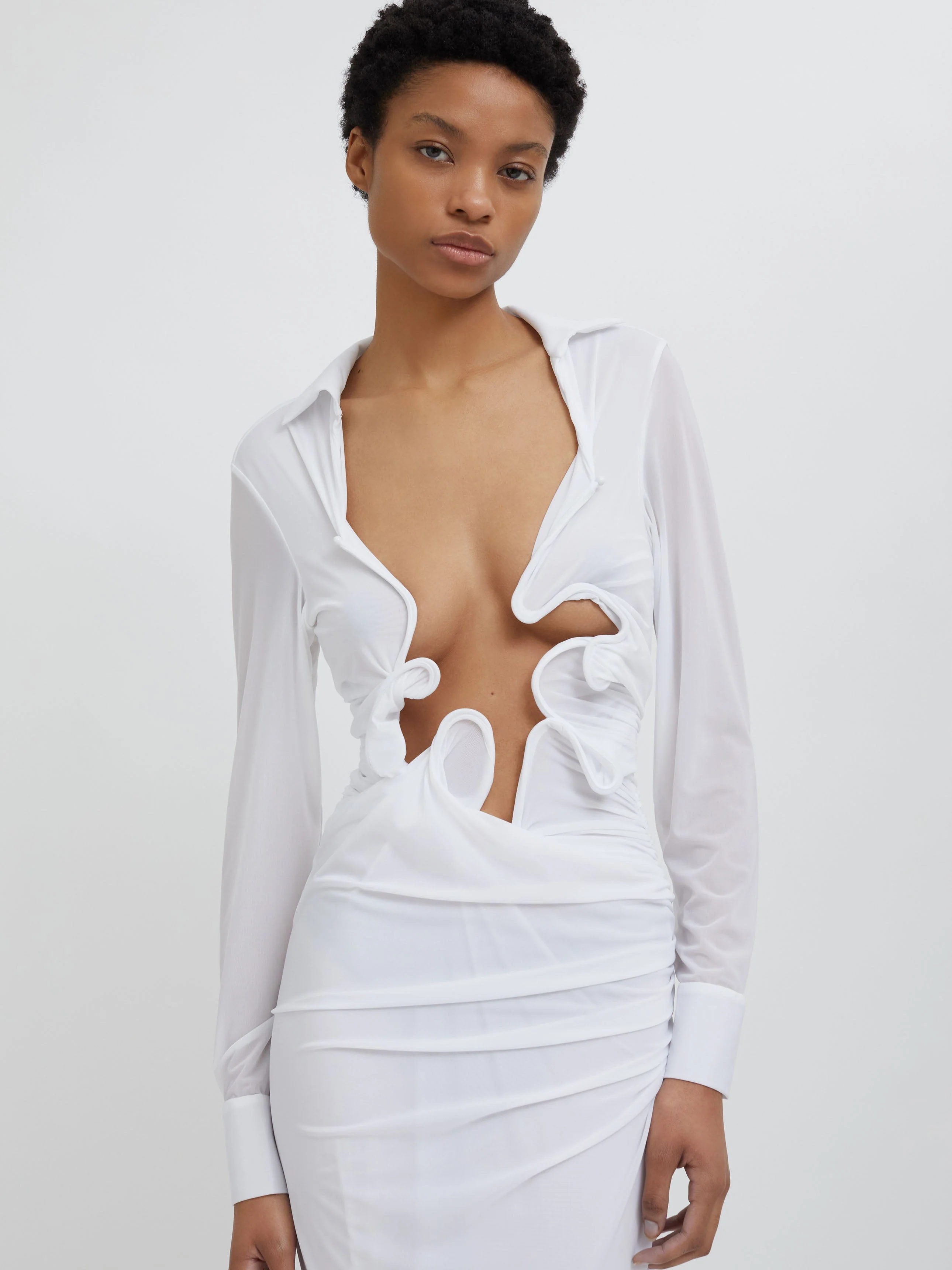 Christopher Esber - Venus Plunge Shirt Dress - Image 2