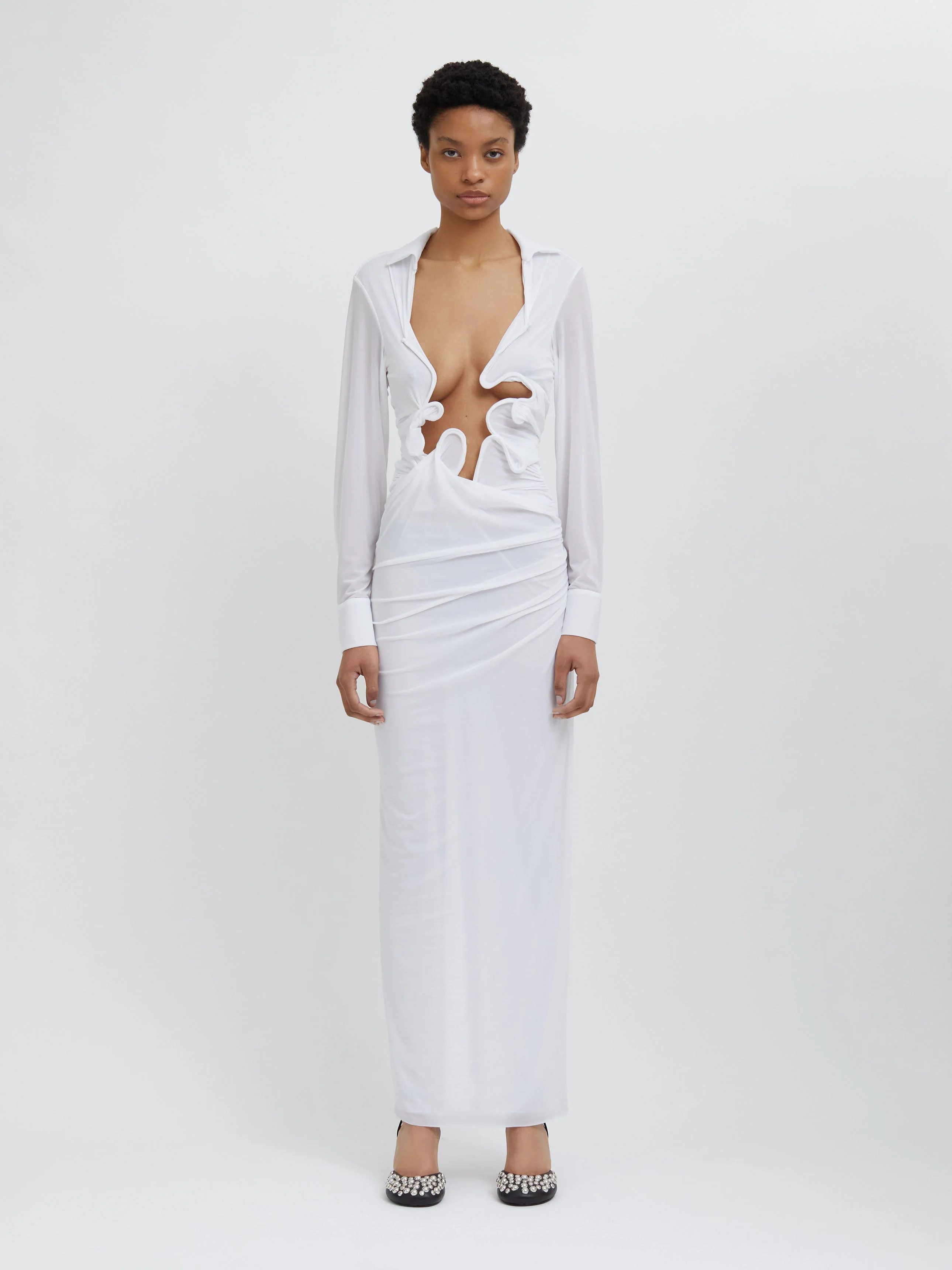 Christopher Esber - Venus Plunge Shirt Dress - Image 3