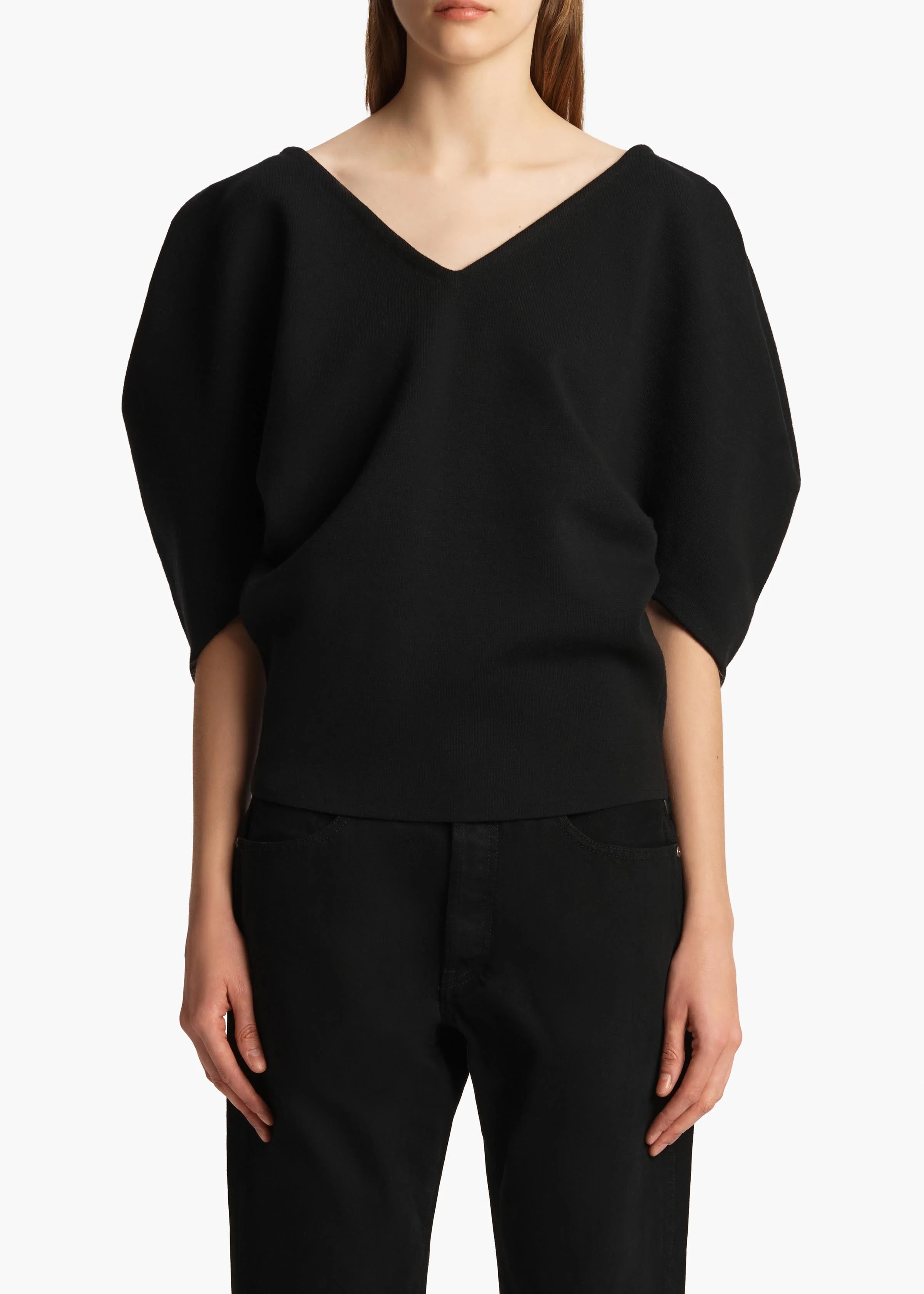 Khaite - Venus Top in Black - Image 10