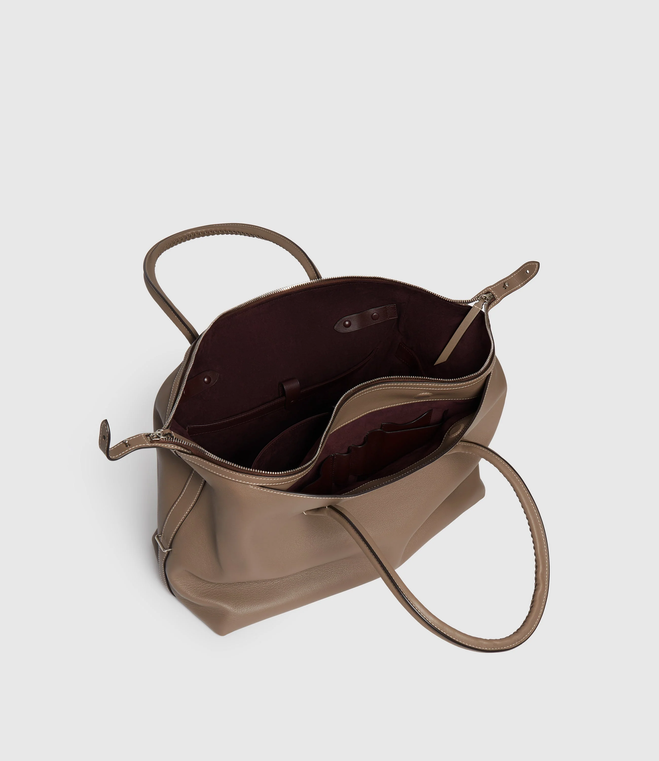 Metier - Vérité All Day Bag Smooth Calfskin Taupe - Image 4