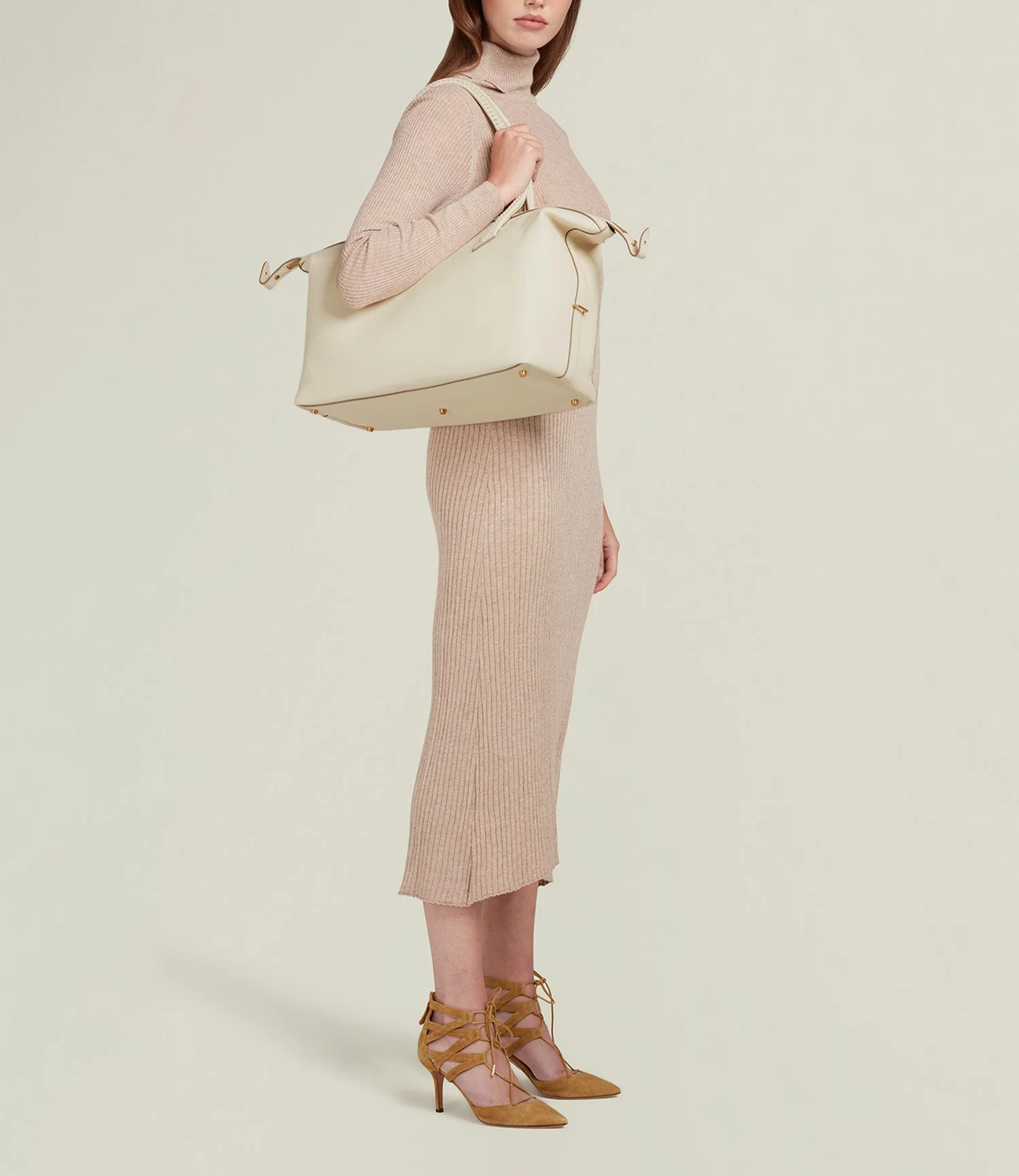 Metier - Vérité All Day Bag Smooth Calfskin White Sand - Image 4
