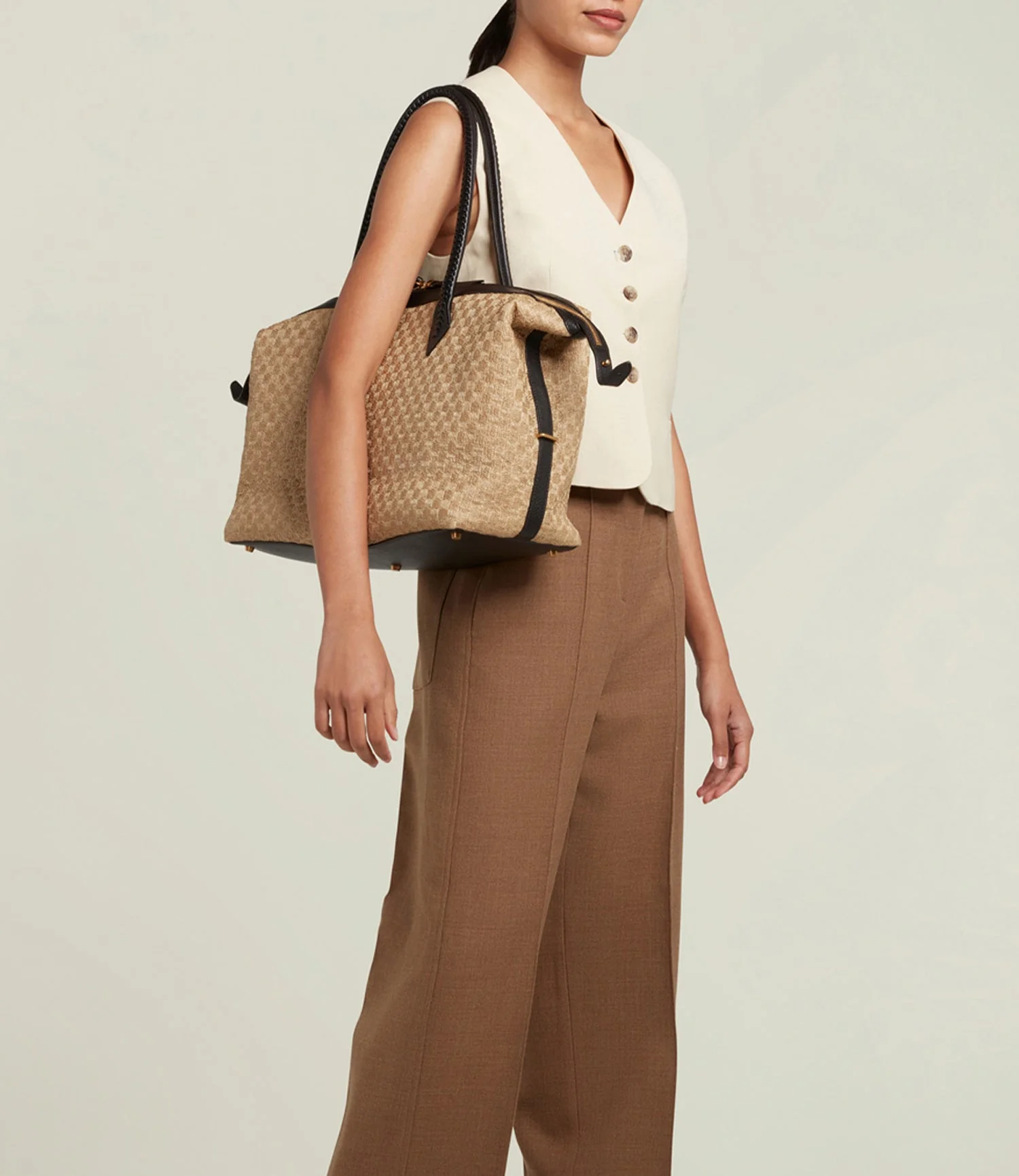 Metier - Vérité All Day Bag Woven Fabric Sahara - Image 5