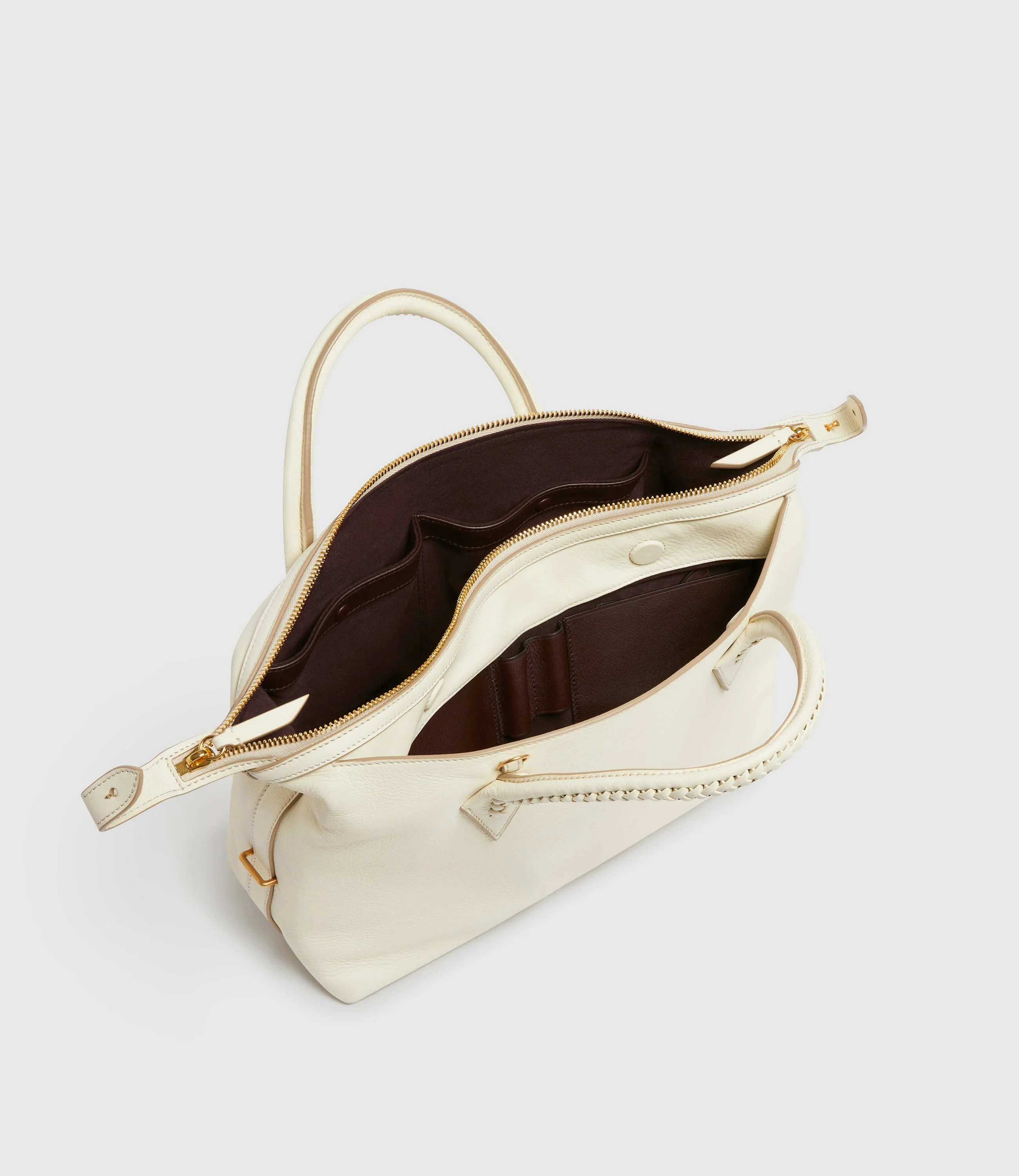 Metier - Vérité City Small Smooth Calfskin White Sand - Image 3