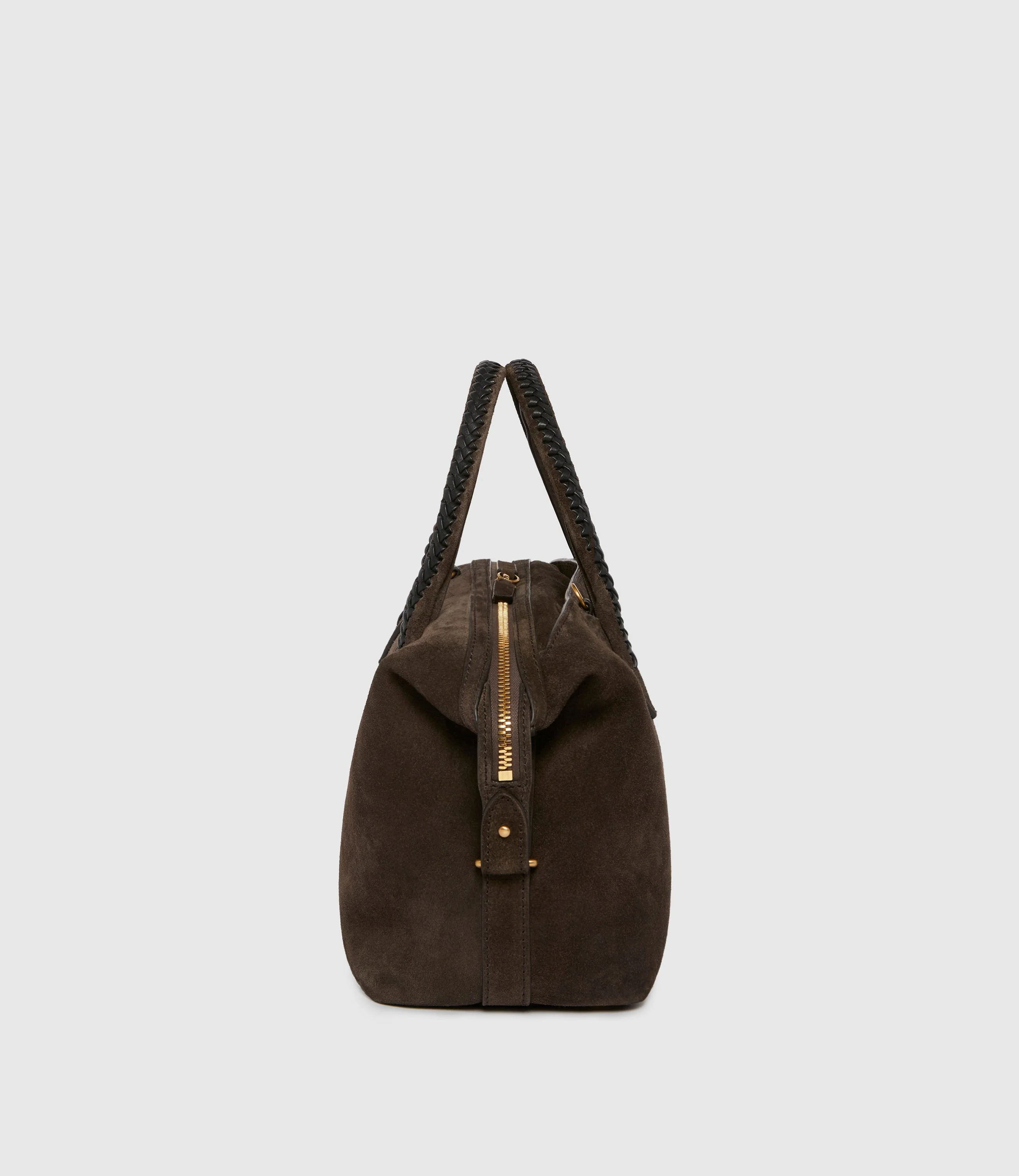 Metier - Vérité City Small Suede Chocolate and Elvis Black - Image 3