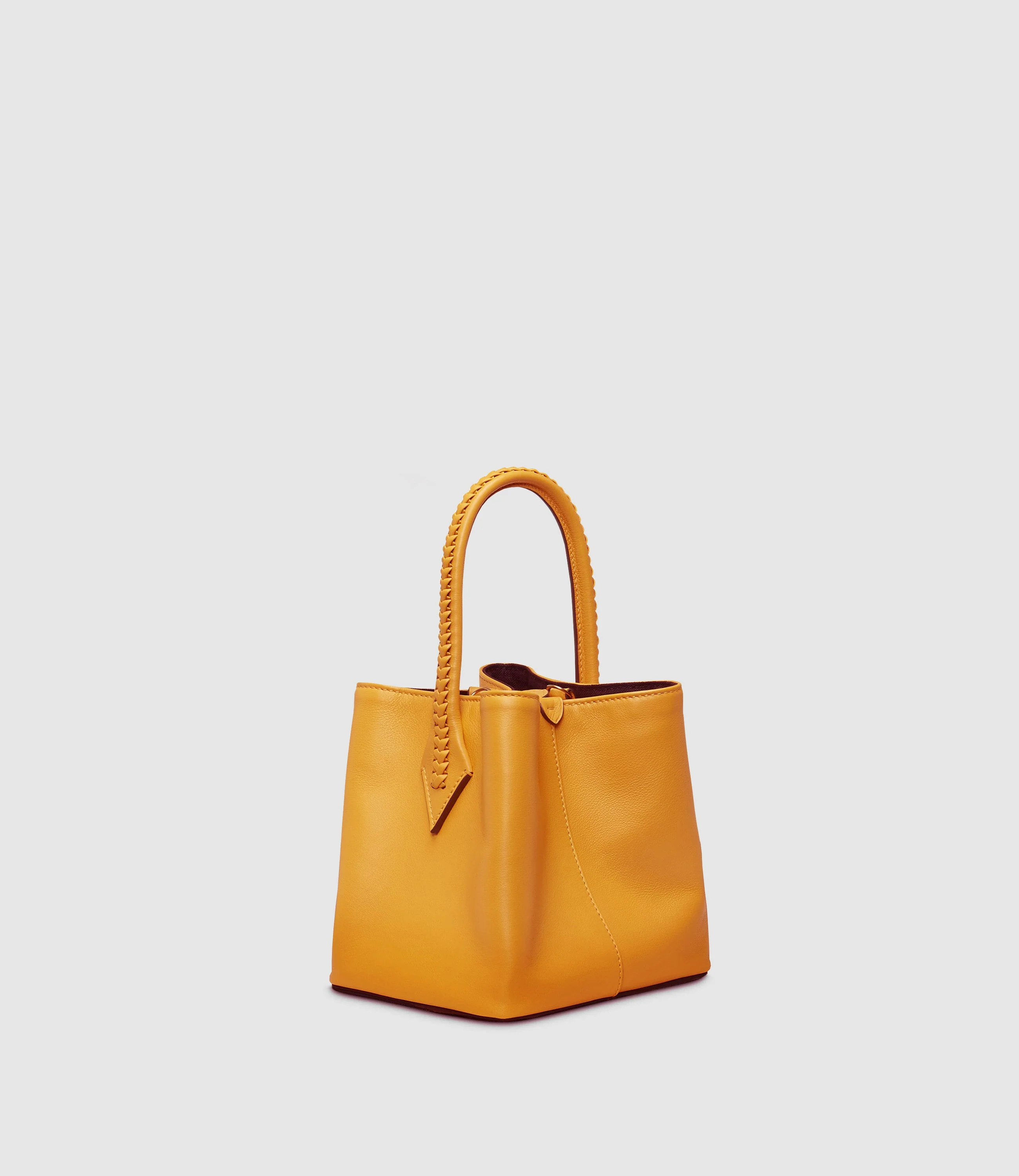 Metier - Vérité Mini Collapsible Tote Bag Smooth Calfskin Pollen
