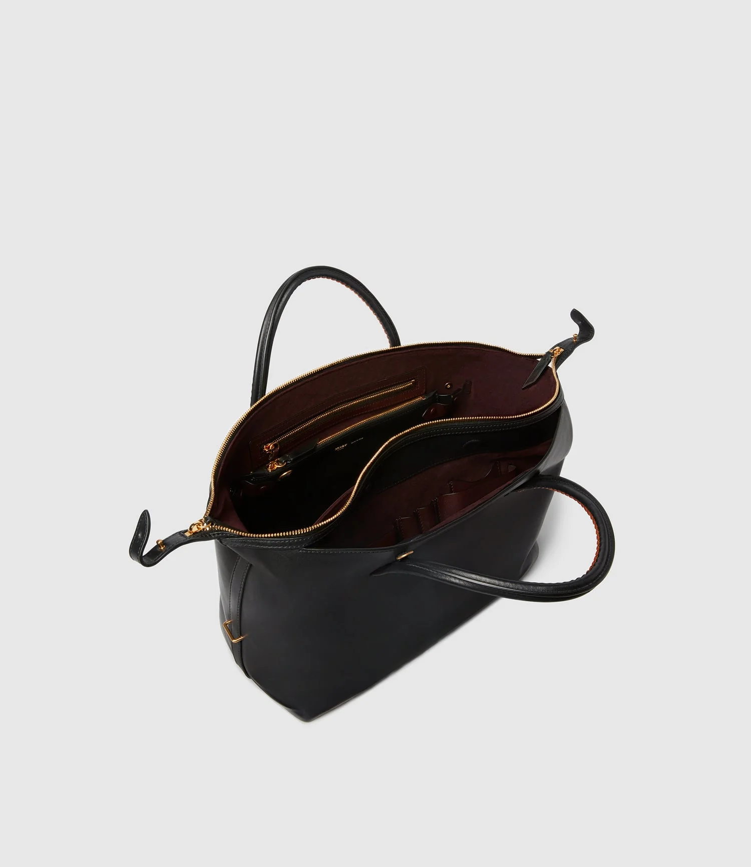 Metier - Vérité City Atelier Calfskin Black Cognac - Image 4