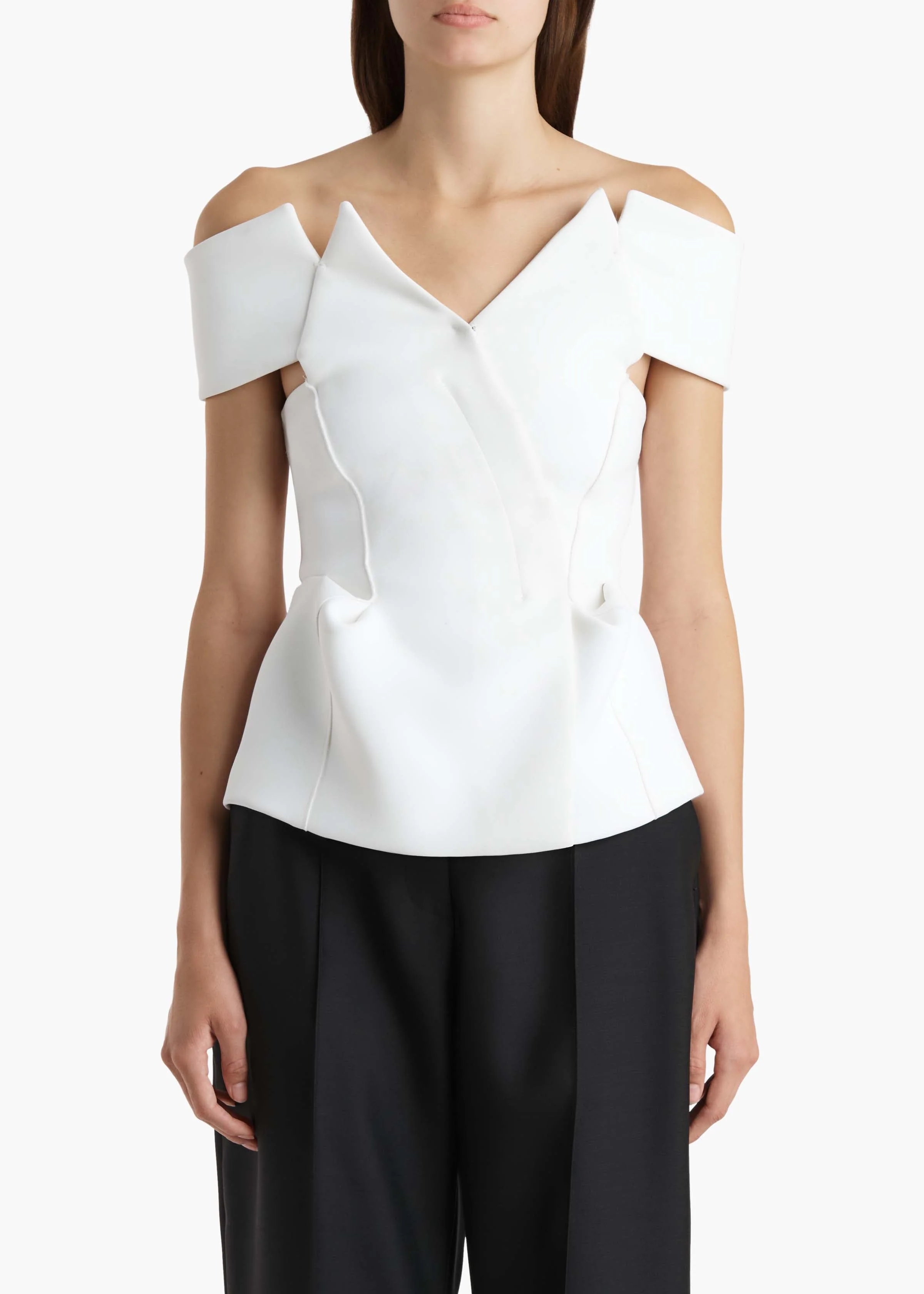 Khaite - Verone Top in Chalk - Image 3