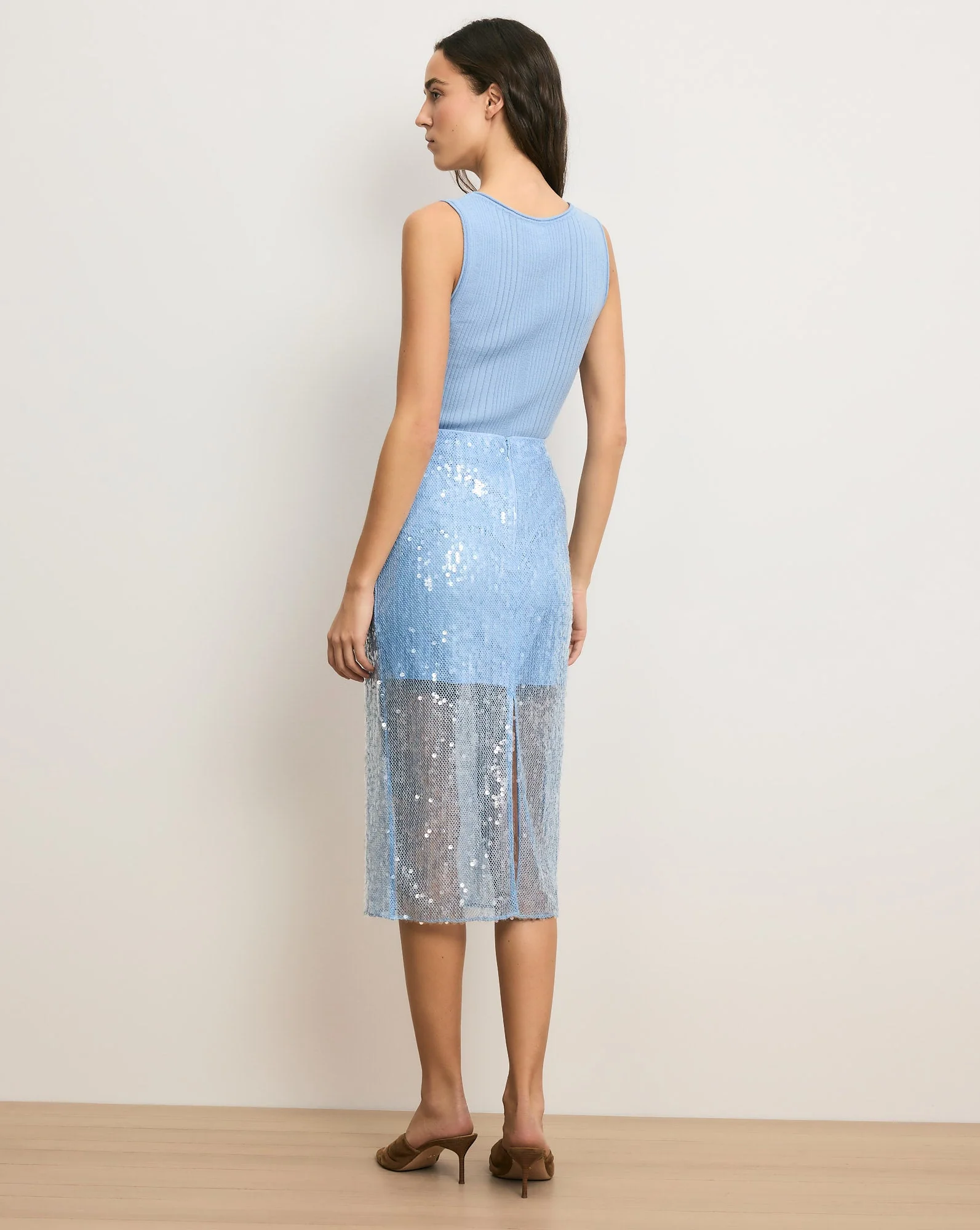 Veronica Beard - Allora Sequin Midi Skirt - Image 5