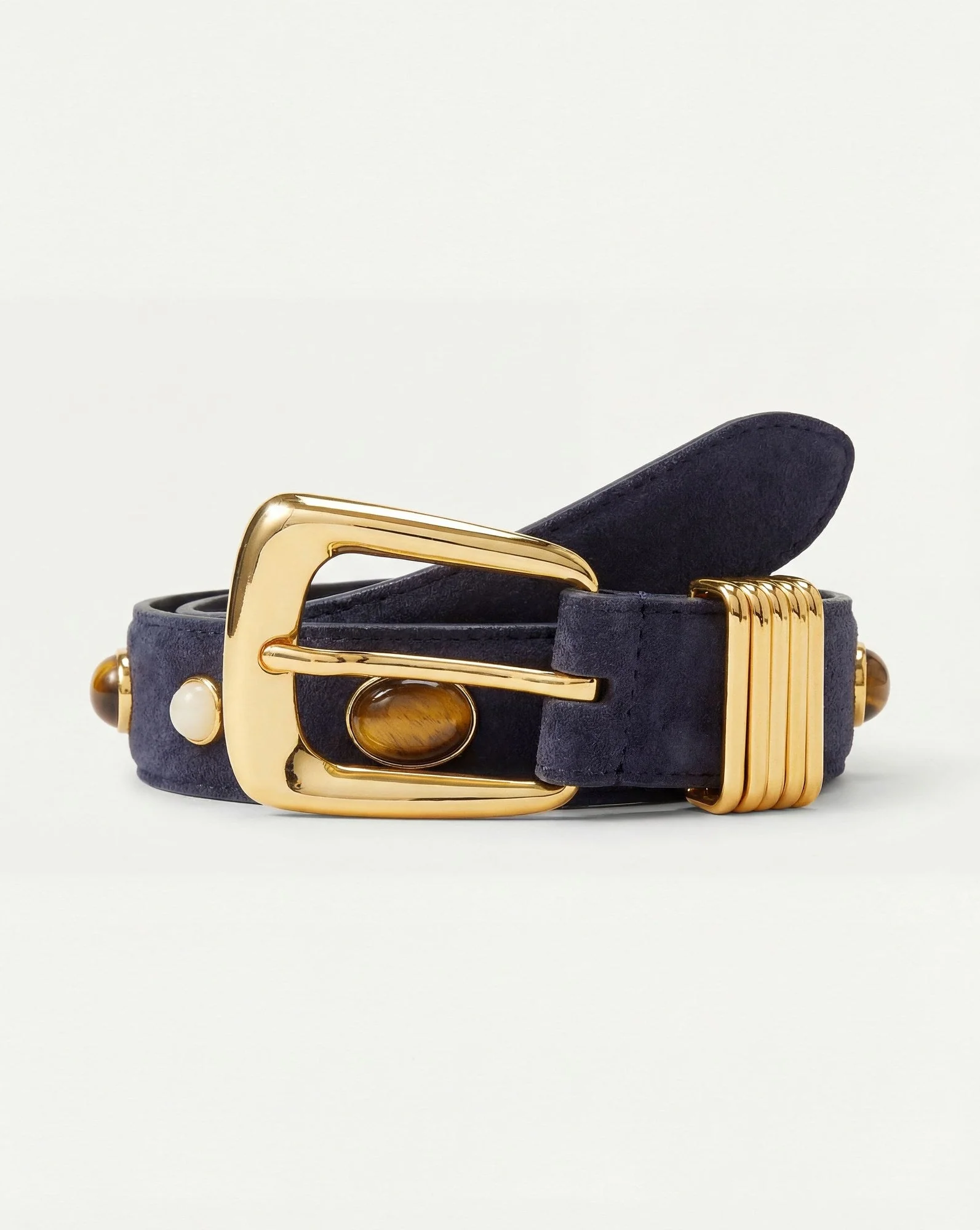 Veronica Beard - Arch Embellished Suede Belt - Image 3
