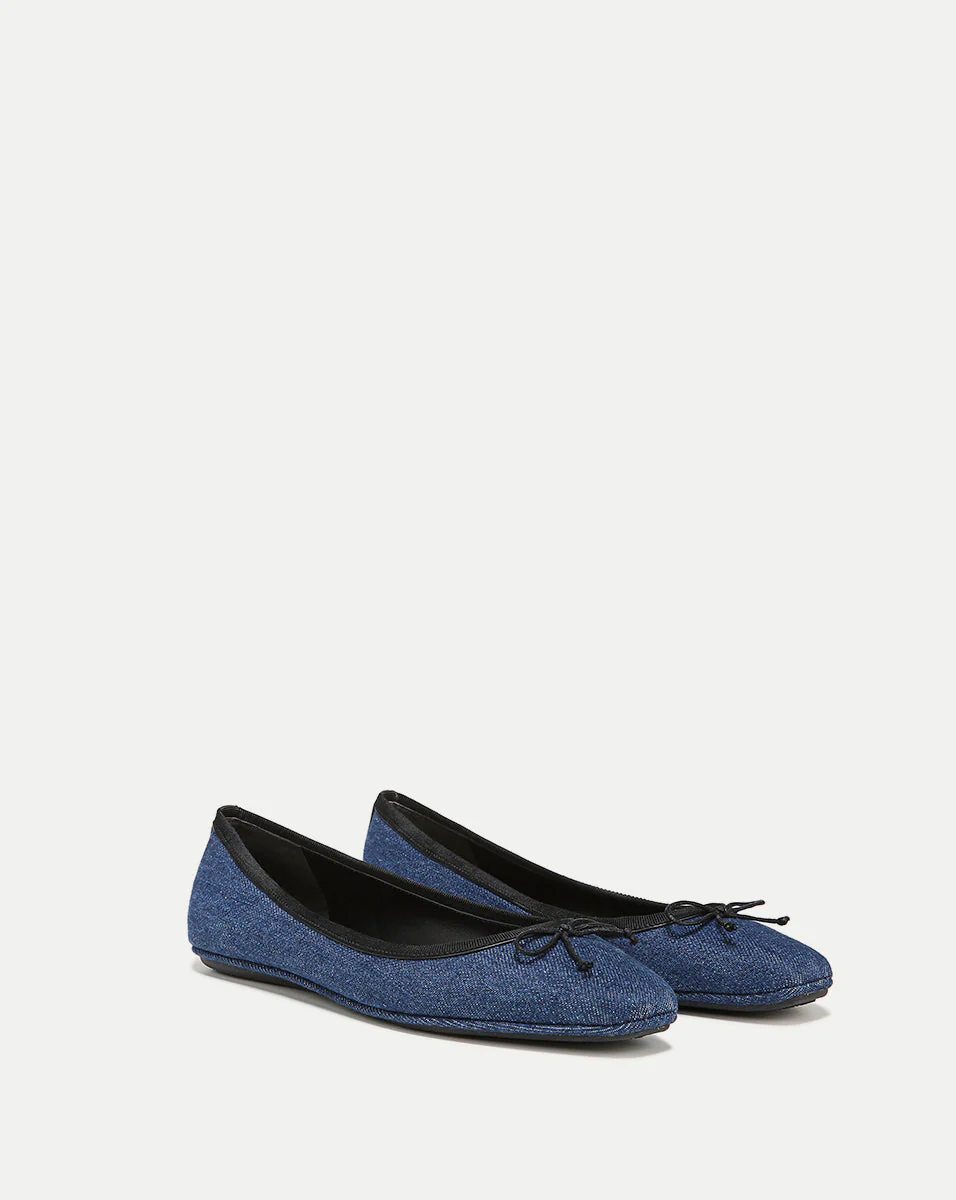Veronica Beard - Beatrix Denim Ballet Flat - Image 6