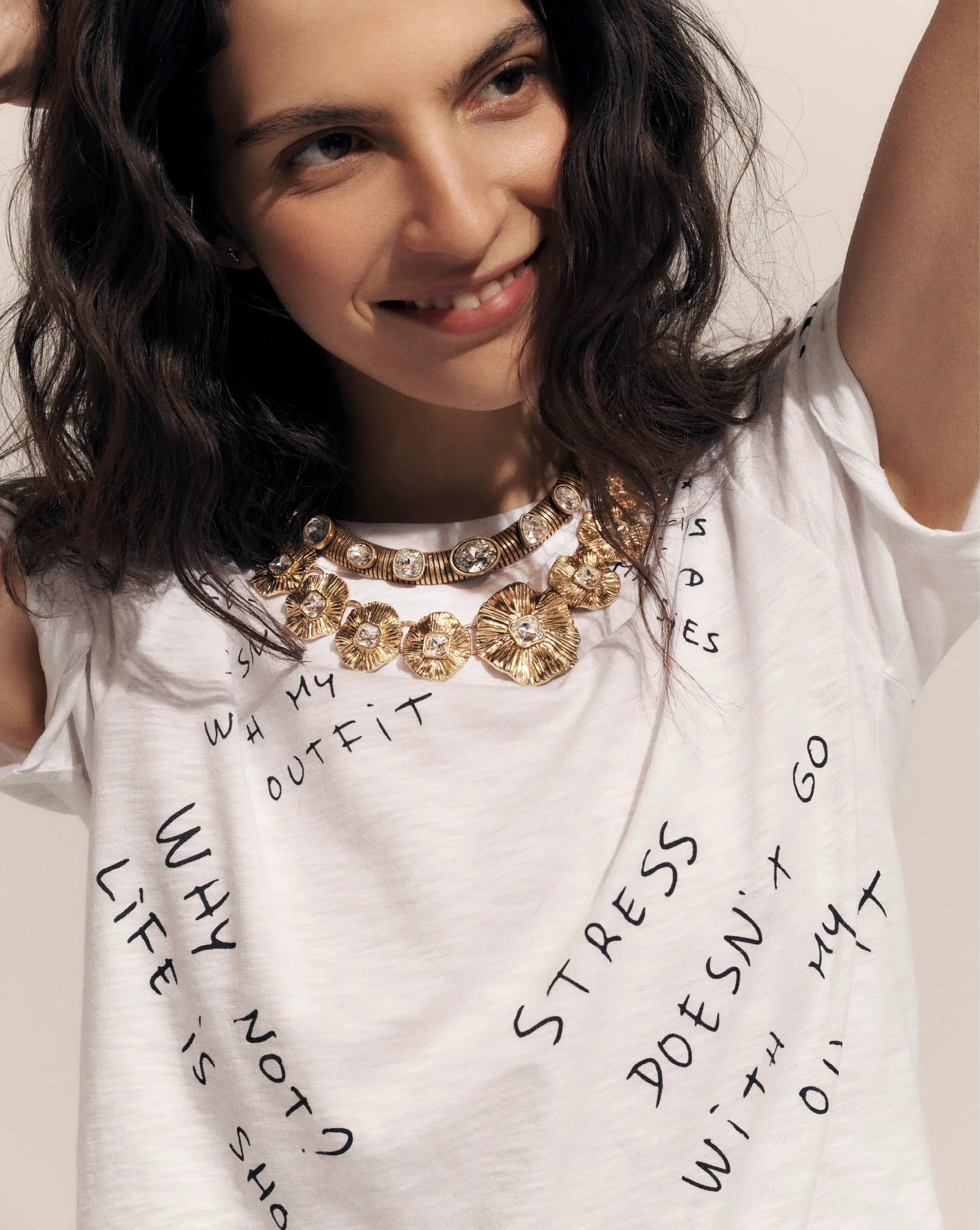 Veronica Beard - Carla Printed Crewneck T - Shirt - Image 5