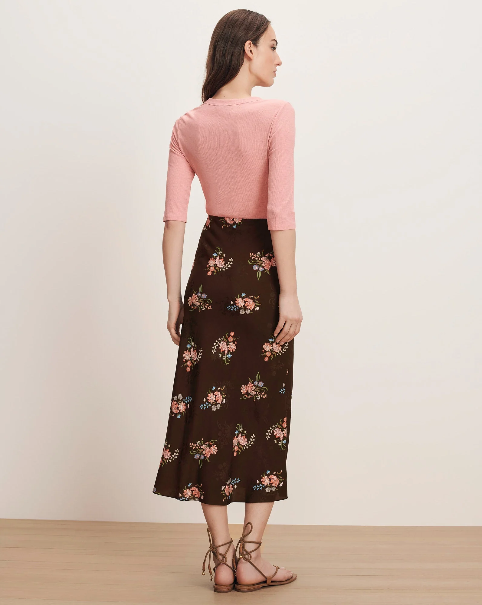 Veronica Beard - Clover Floral Midi Skirt - Image 5