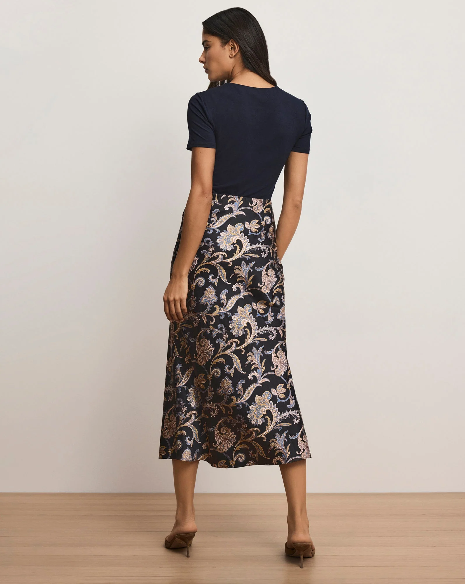 Veronica Beard - Clover Paisley Midi Skirt - Image 5
