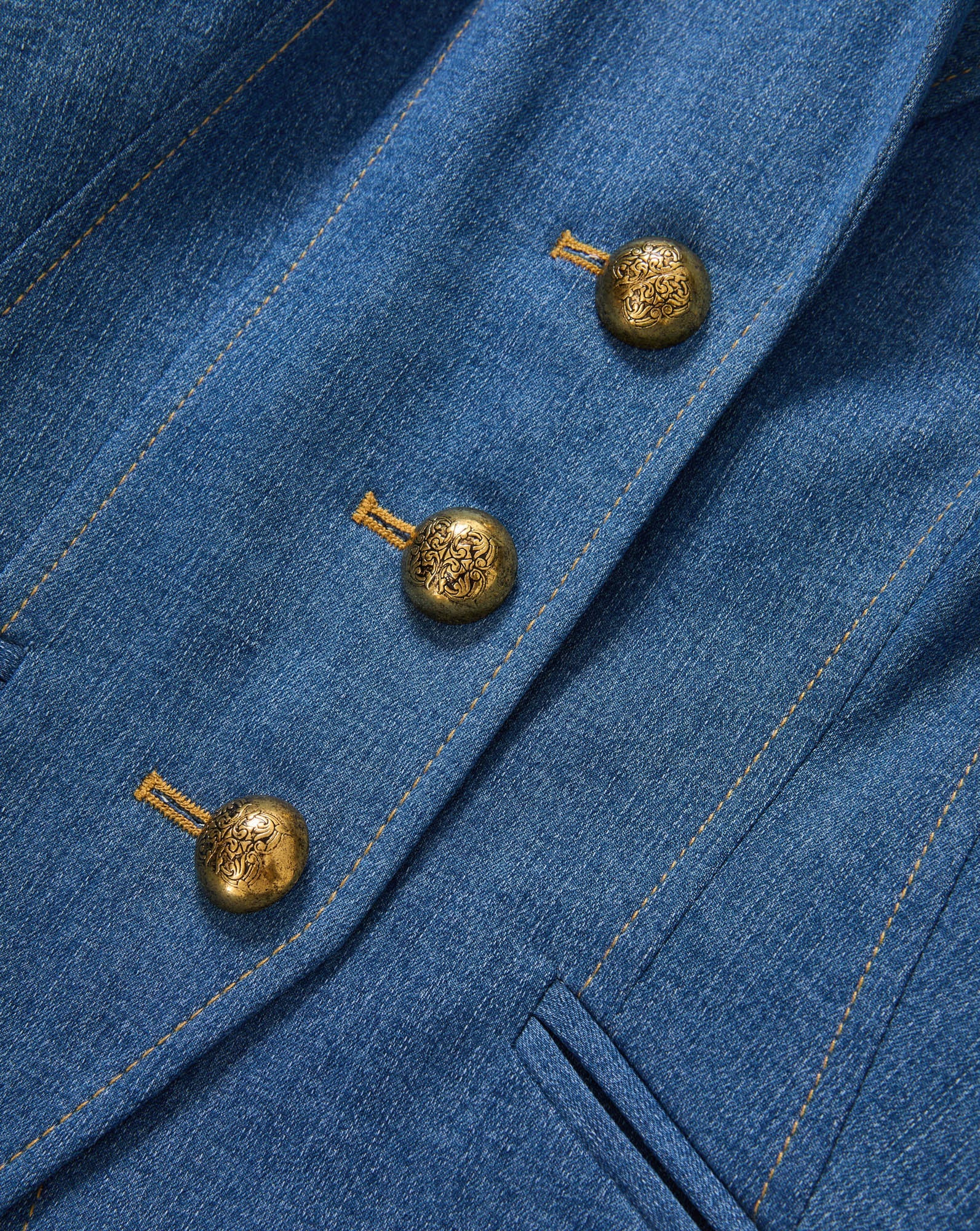 Veronica Beard - Costa Denim Vest - Image 3