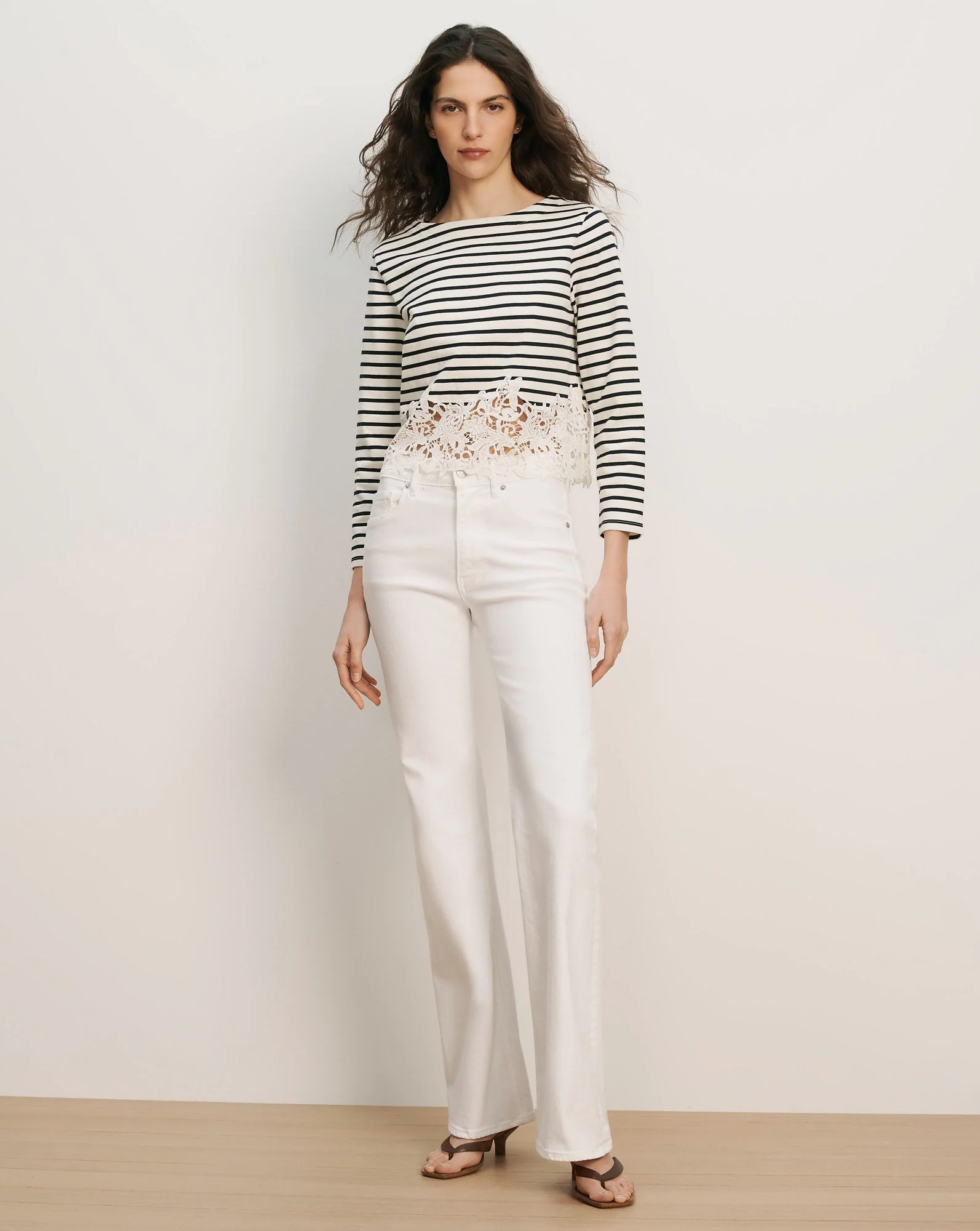 Veronica Beard - Crosbie Slim Wide - Leg Jean
