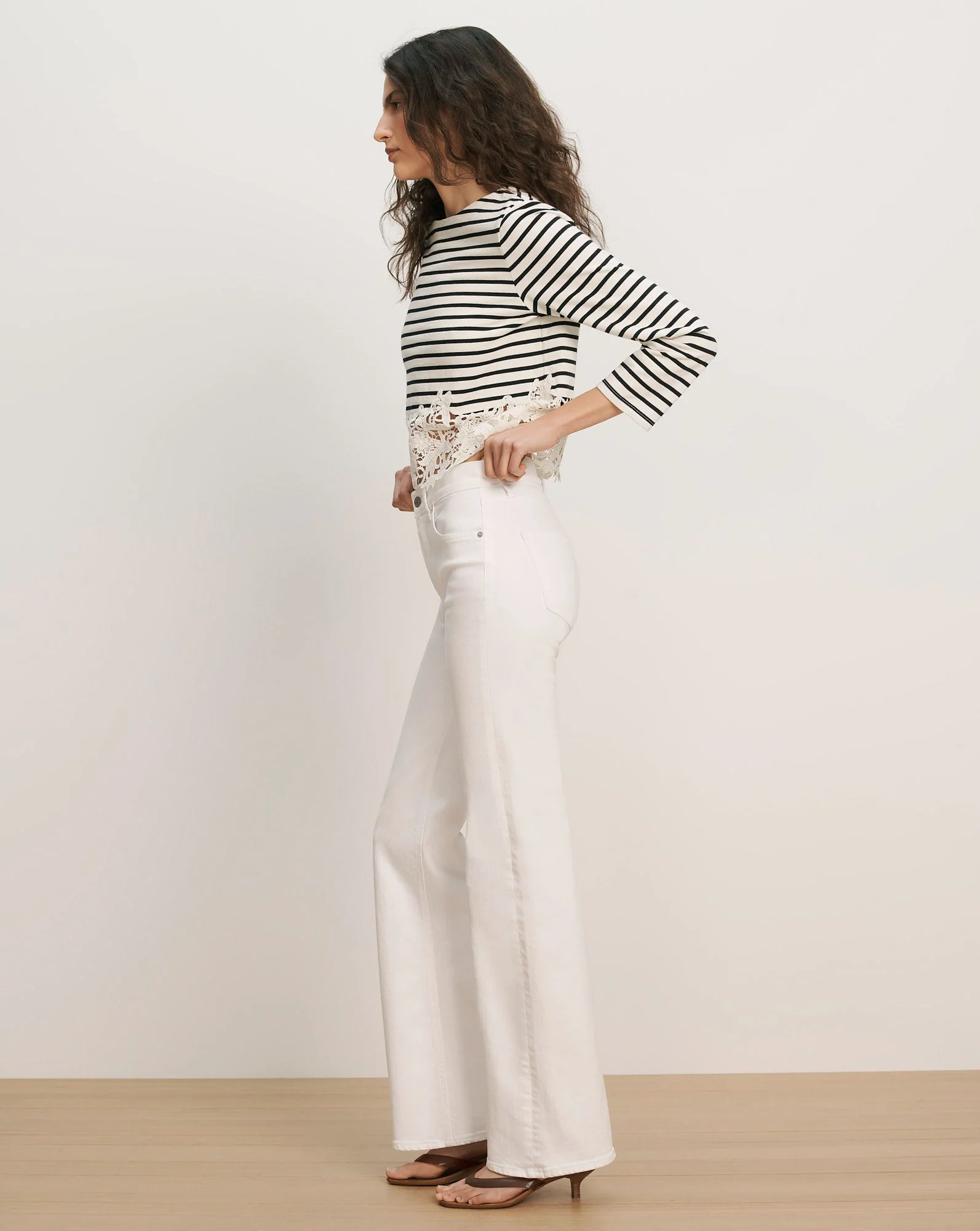 Veronica Beard - Crosbie Slim Wide - Leg Jean - Image 3