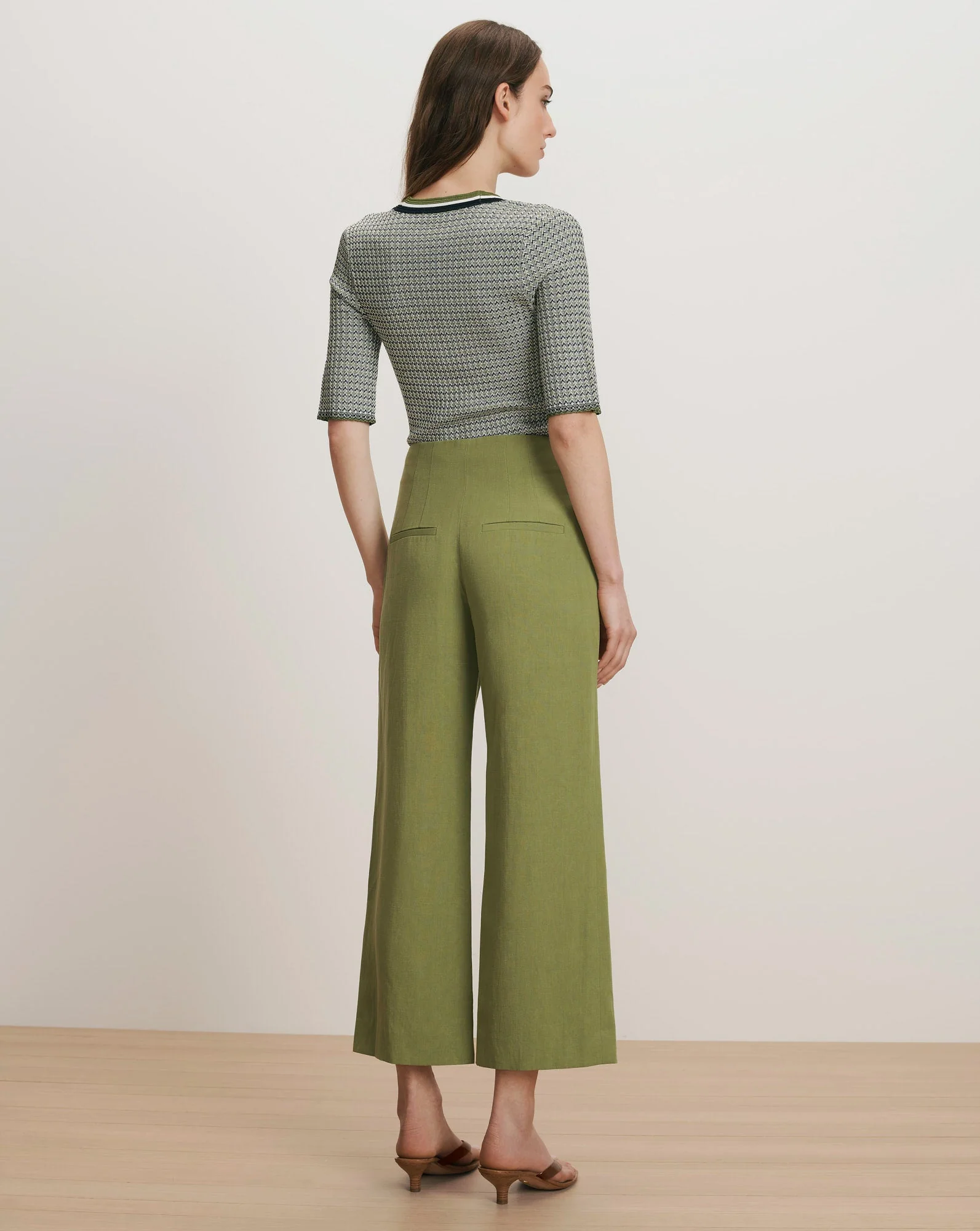 Veronica Beard - Dova Wide - Leg Linen Pant - Image 3