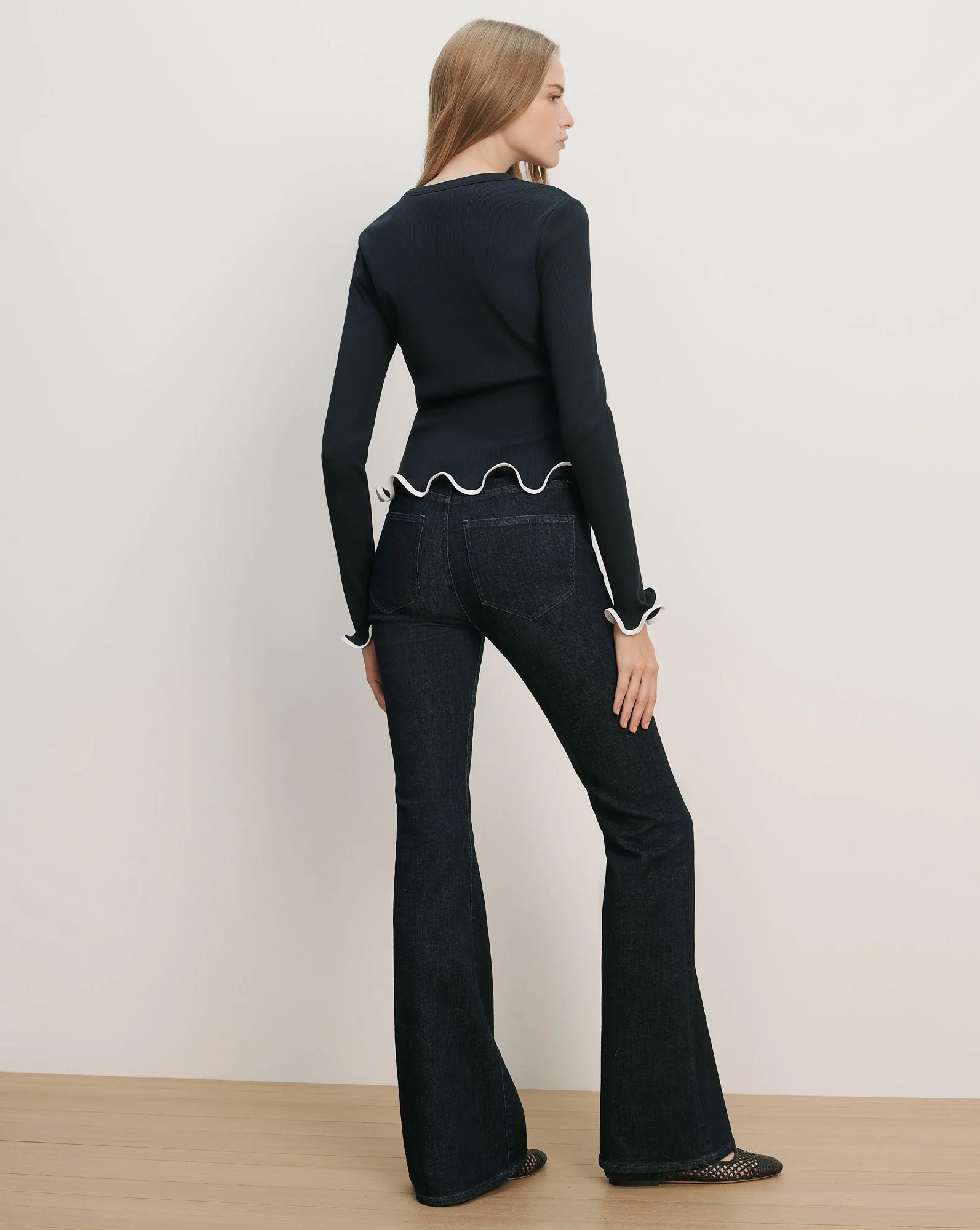 Veronica Beard - Elianne Ruffle - Trim T - Shirt - Image 4