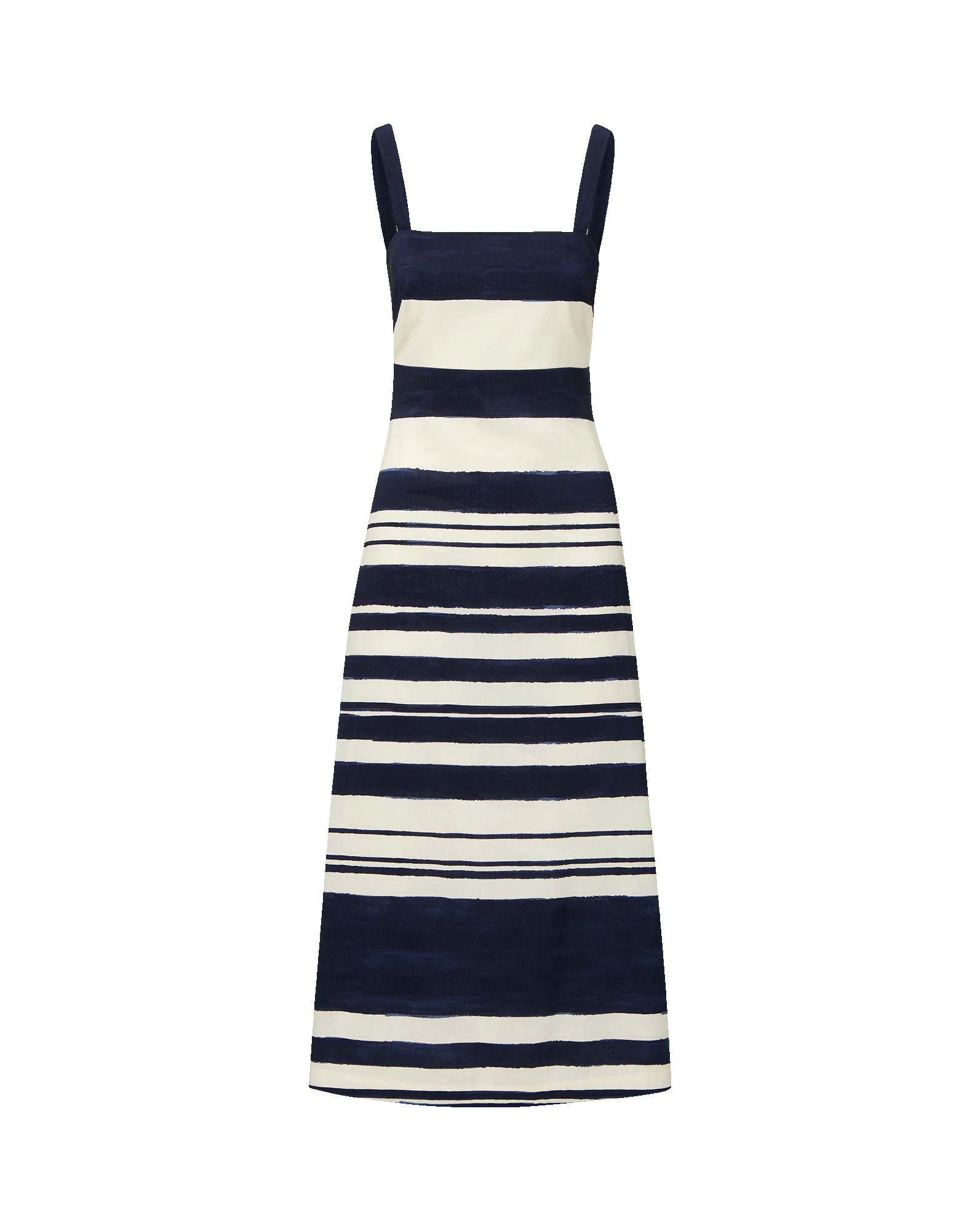 Veronica Beard - Ella Striped Linen Midi Dress - Image 6
