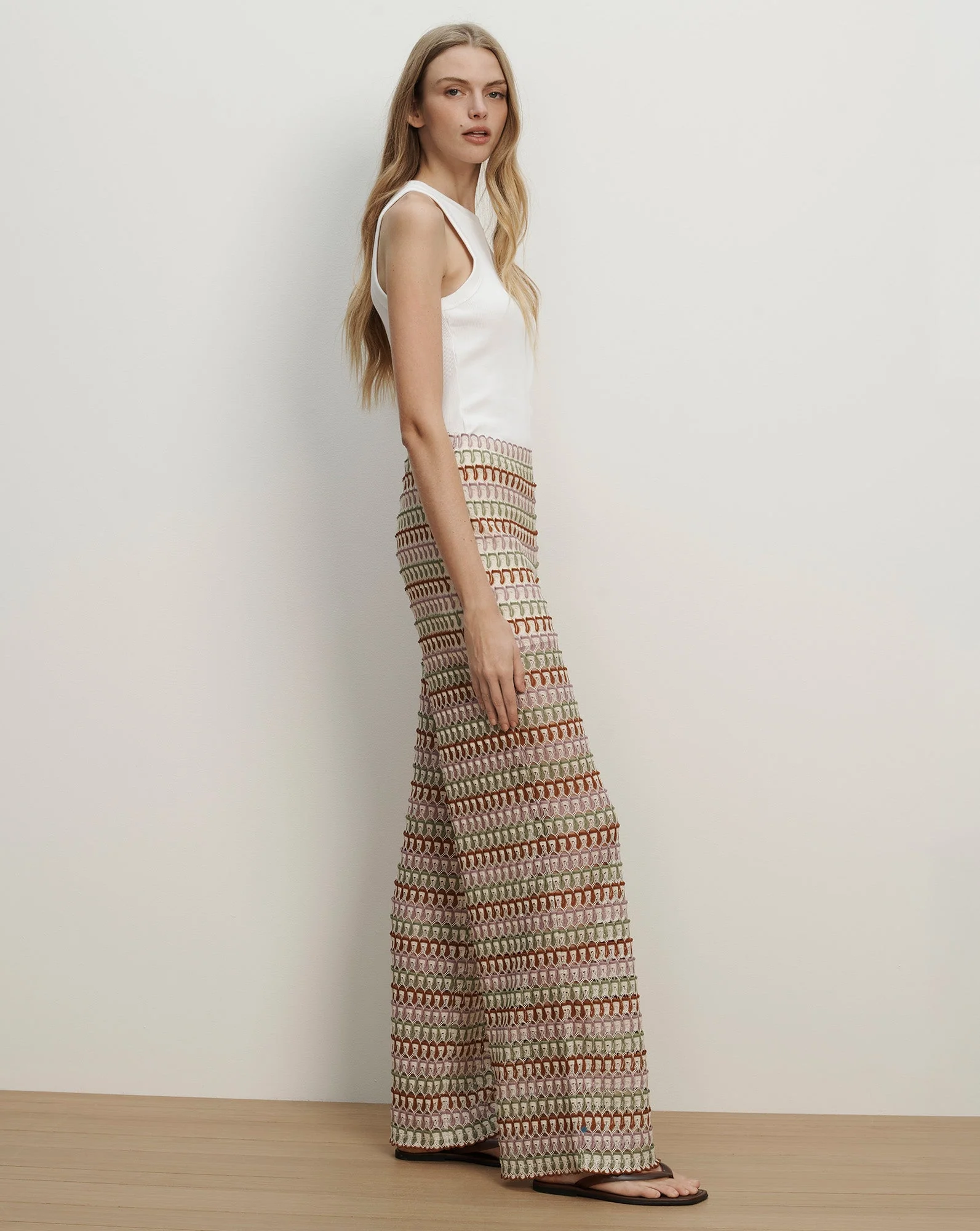 Veronica Beard - Fatima Crochet Wide - Leg Pant - Image 3