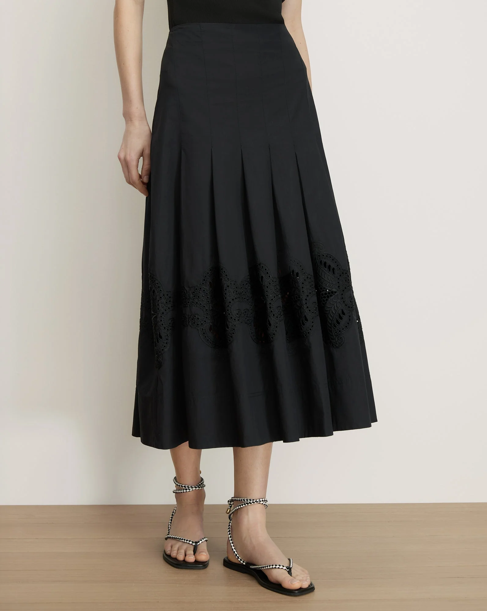 Veronica Beard - Fynnley Embroidered Midi Skirt - Image 2