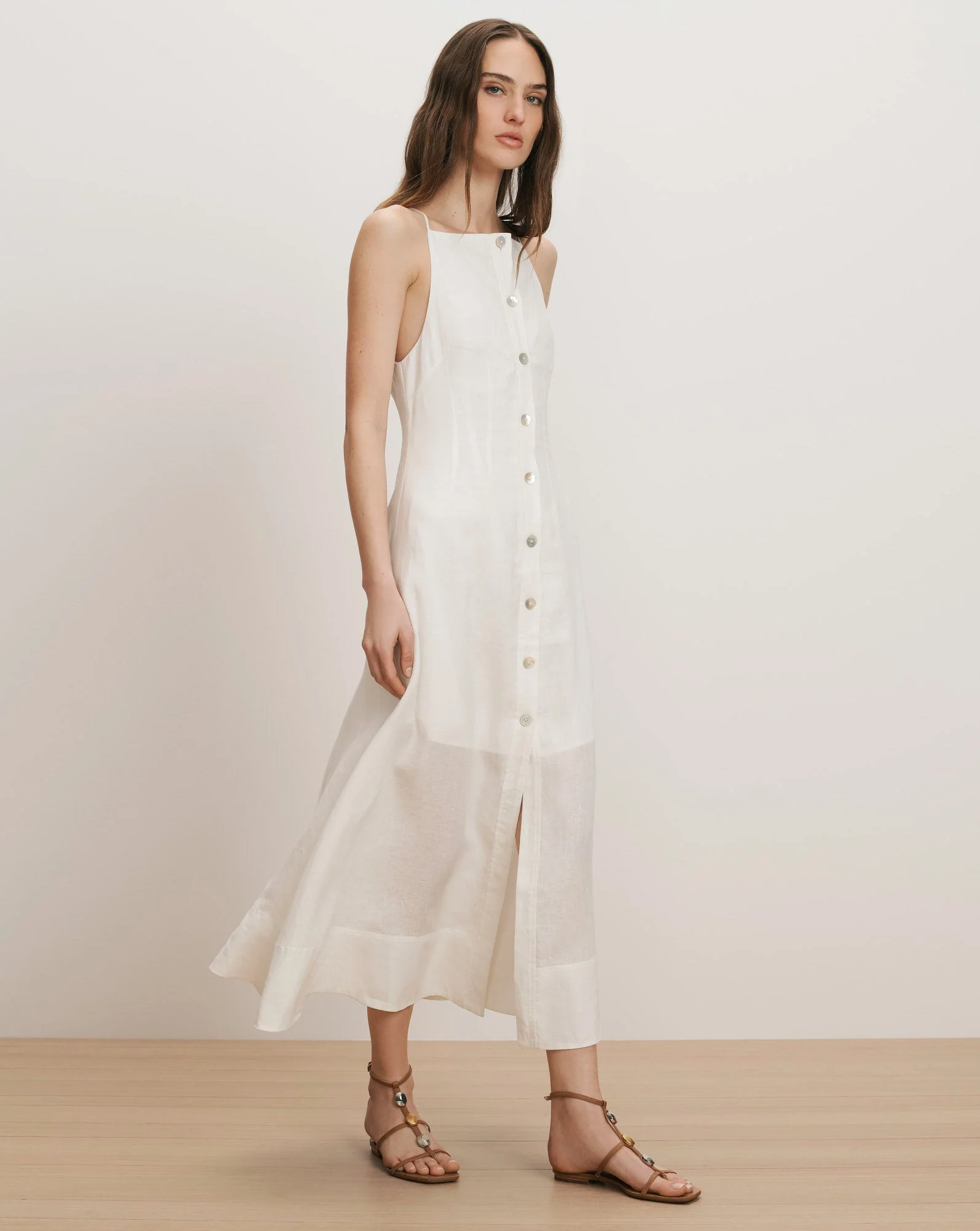 Veronica Beard - Georges Linen Midi Dress - Image 2