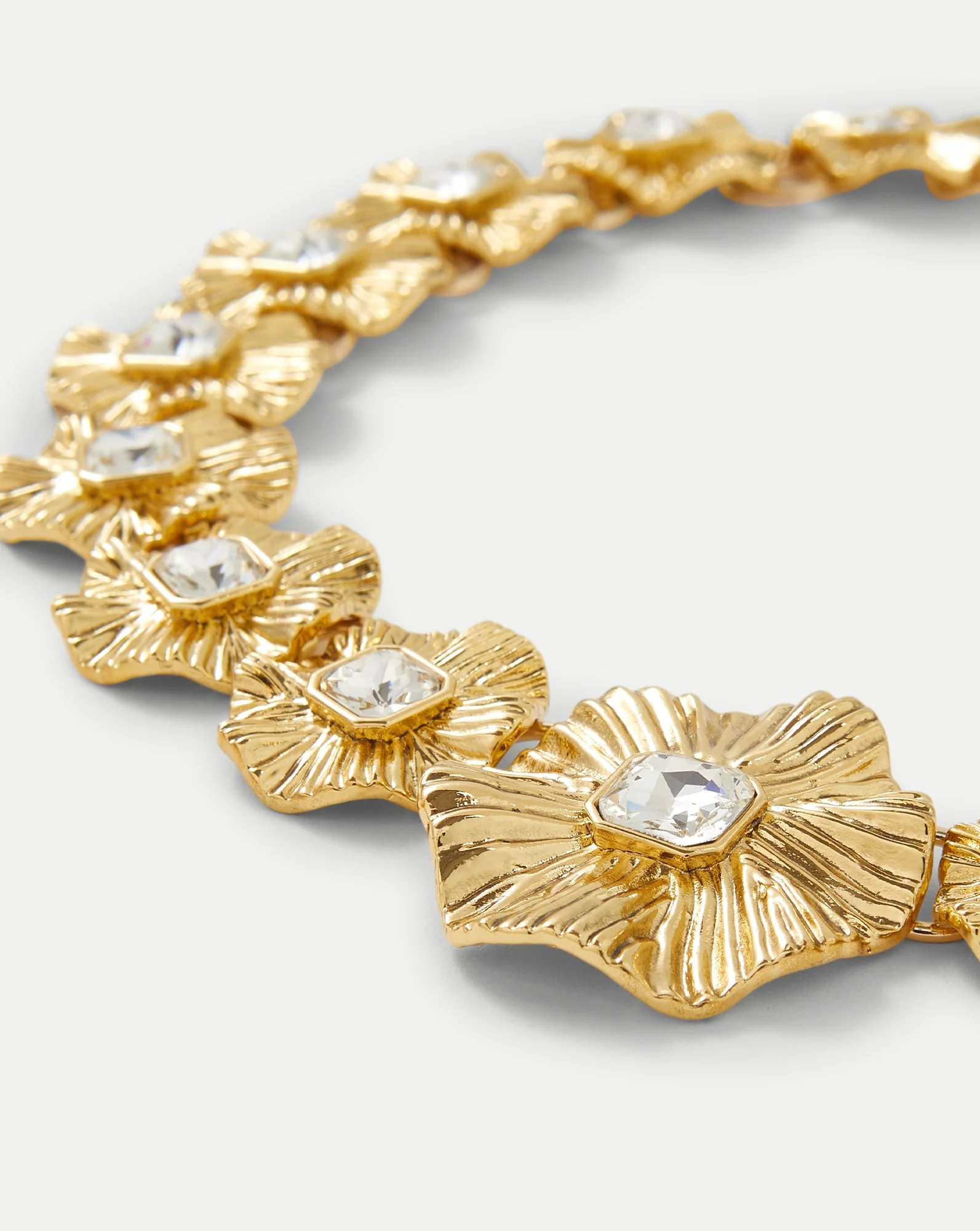 Veronica Beard - Gold Floral Statement Necklace - Image 3
