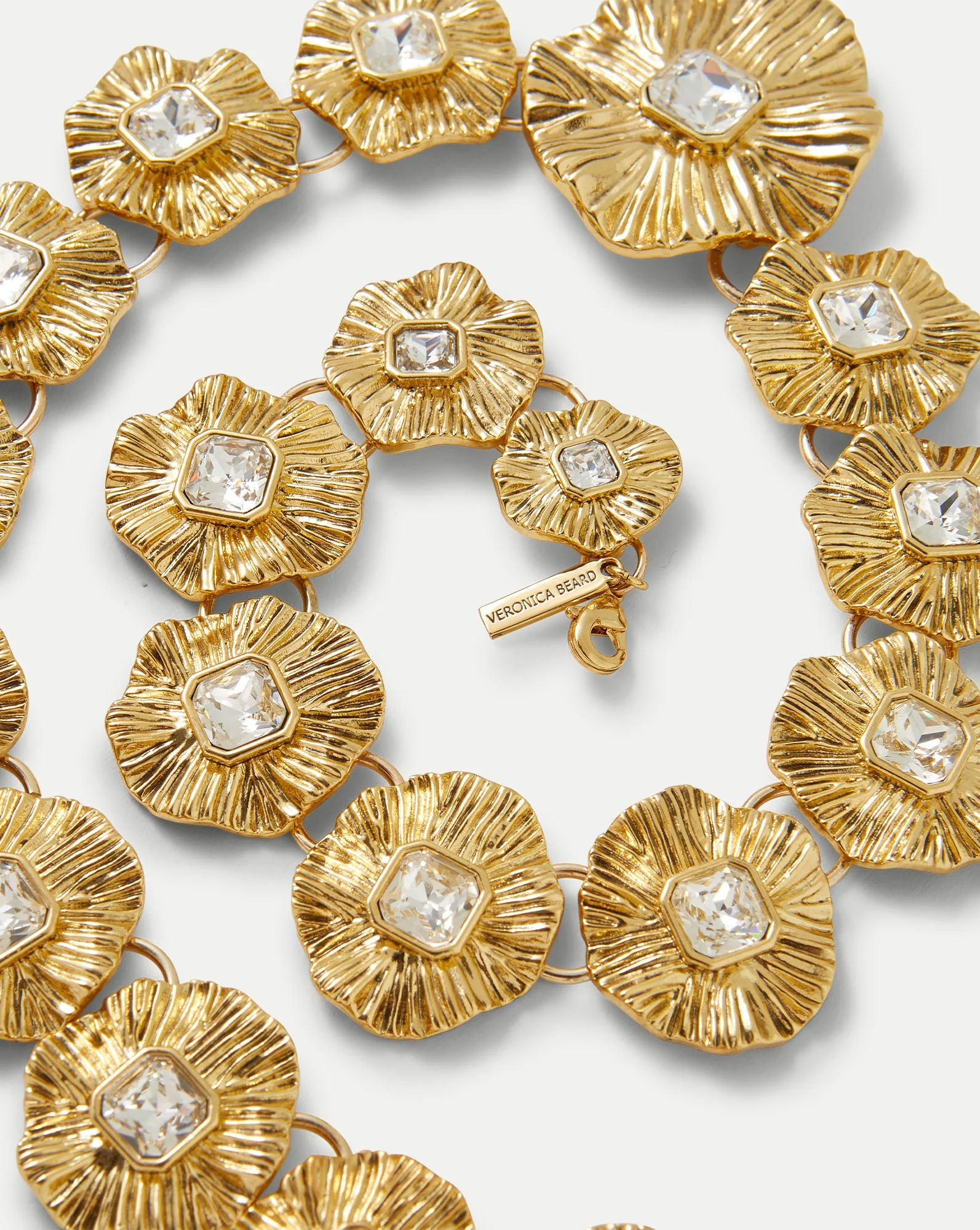 Veronica Beard - Gold Floral Statement Necklace - Image 4