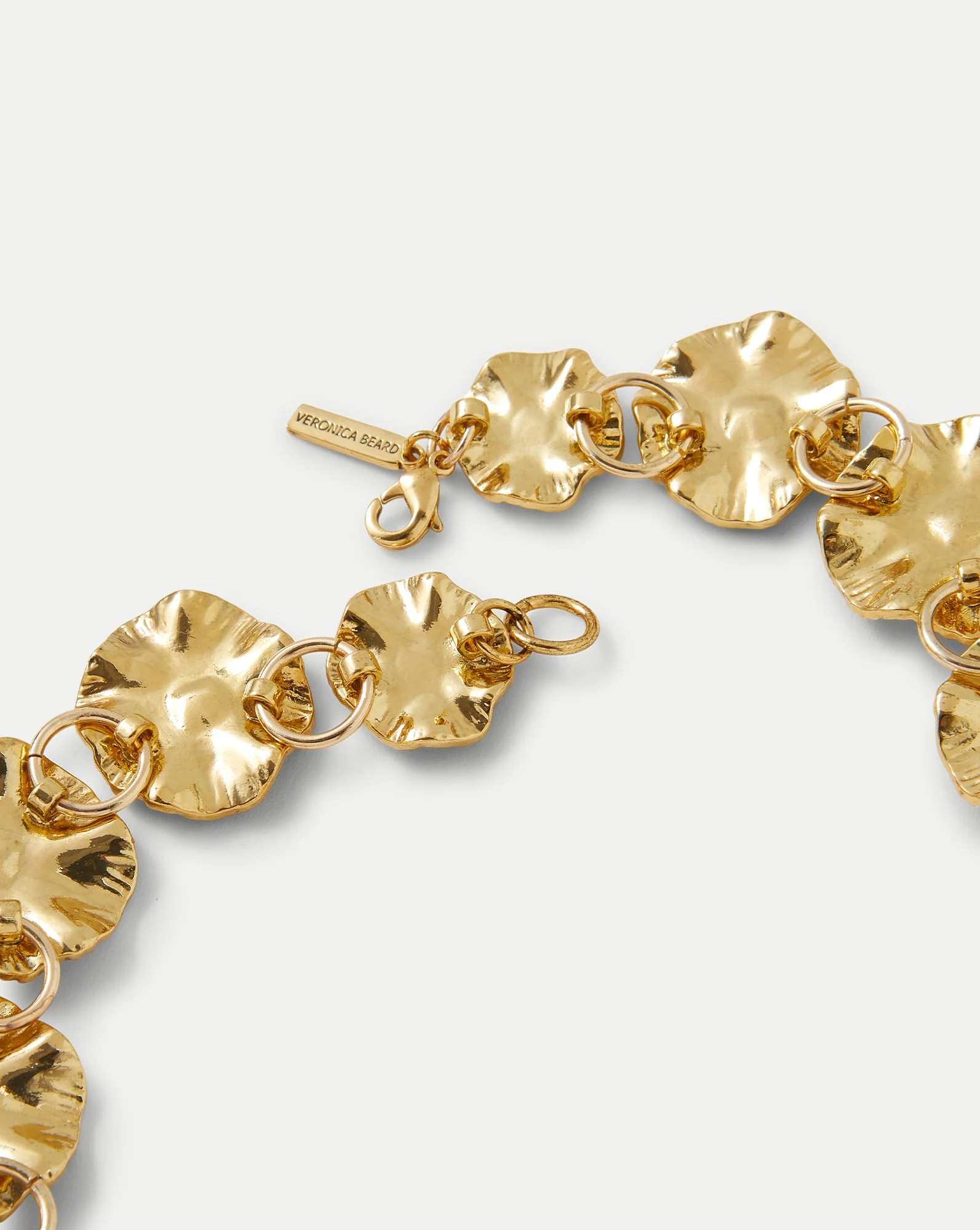 Veronica Beard - Gold Floral Statement Necklace - Image 5