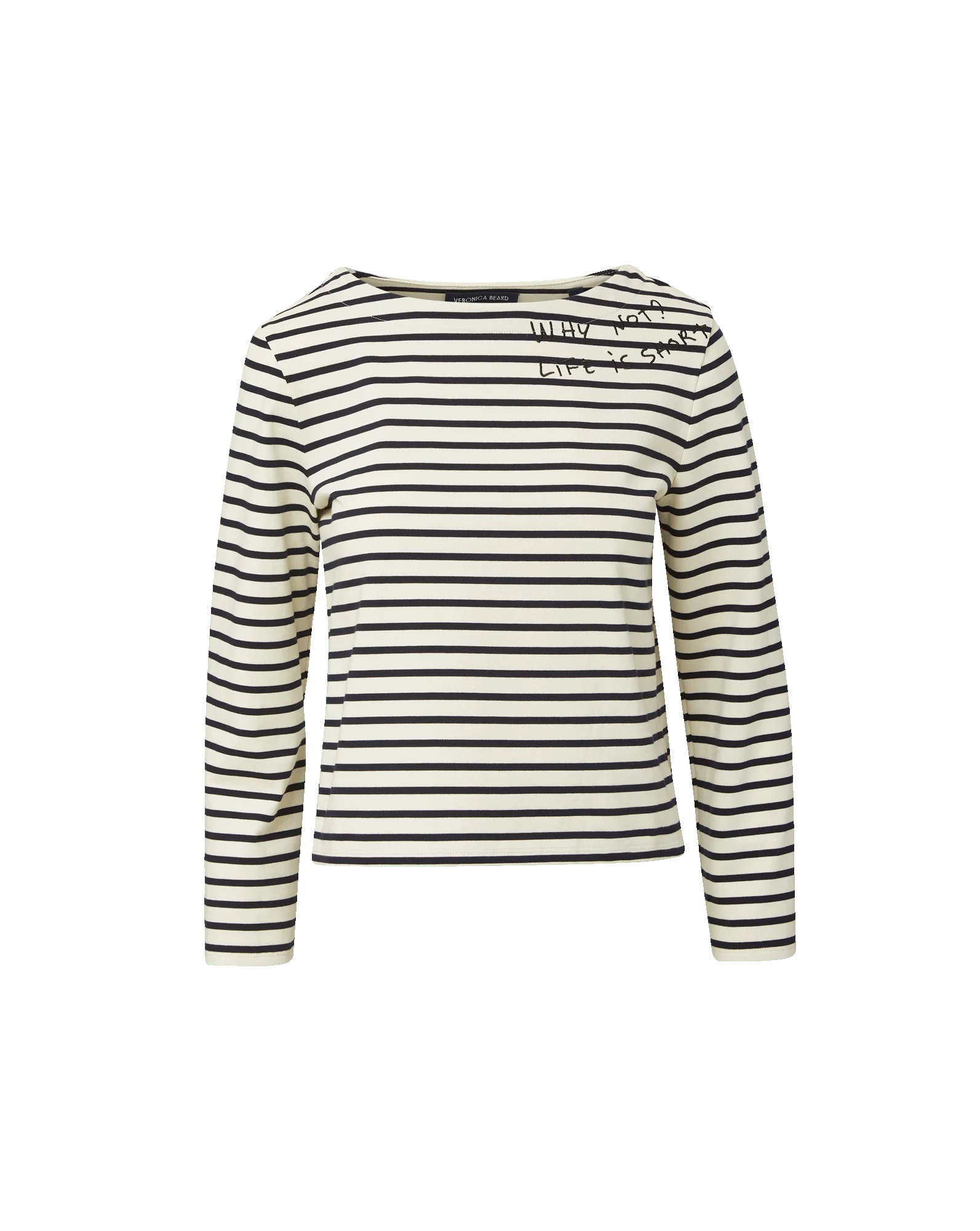 Veronica Beard - Hovey Embroidered Stripe Top - Image 7
