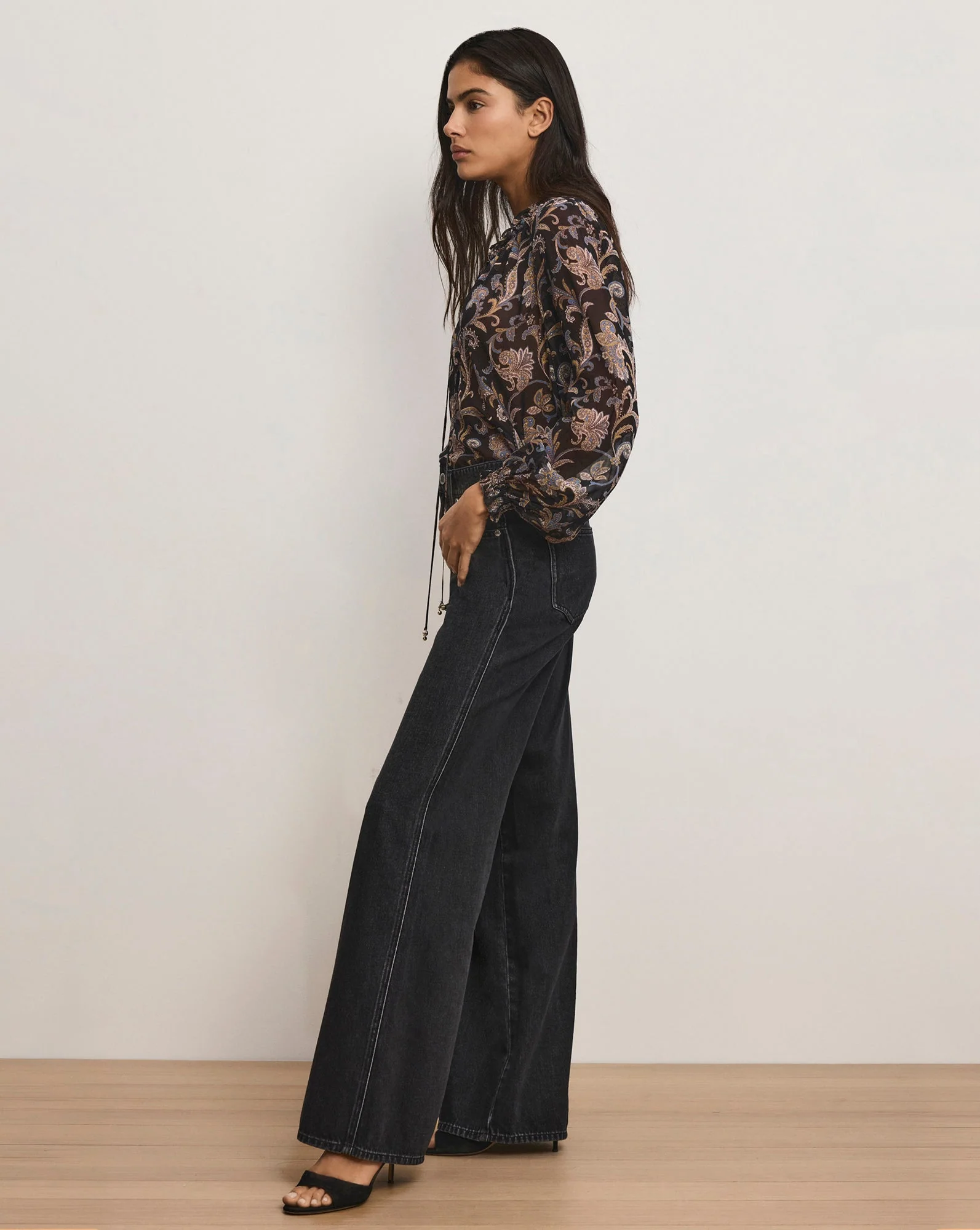 Veronica Beard - Kasey Wide - Leg Jean - Image 3